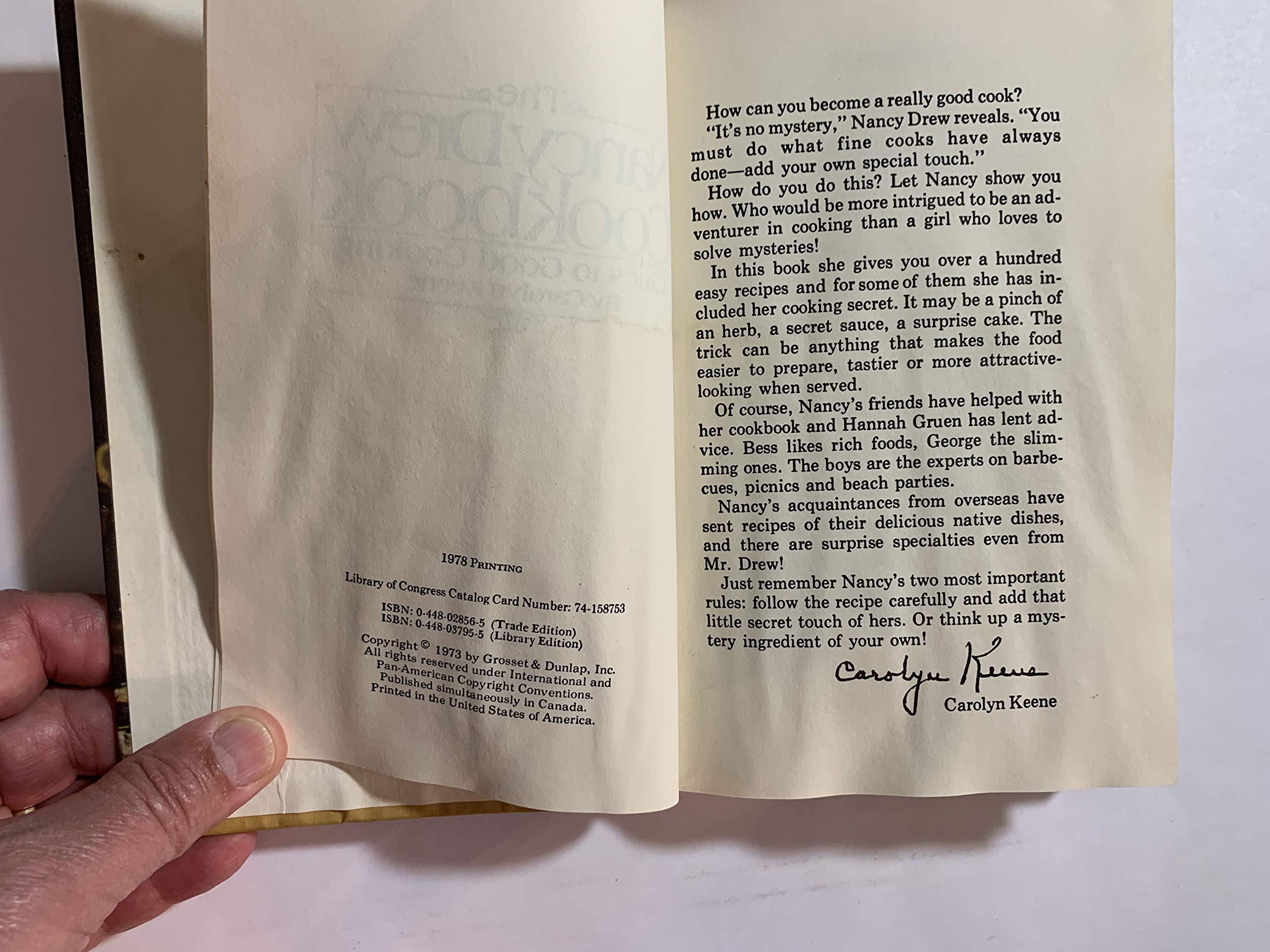 Nancy Drew Cookbook