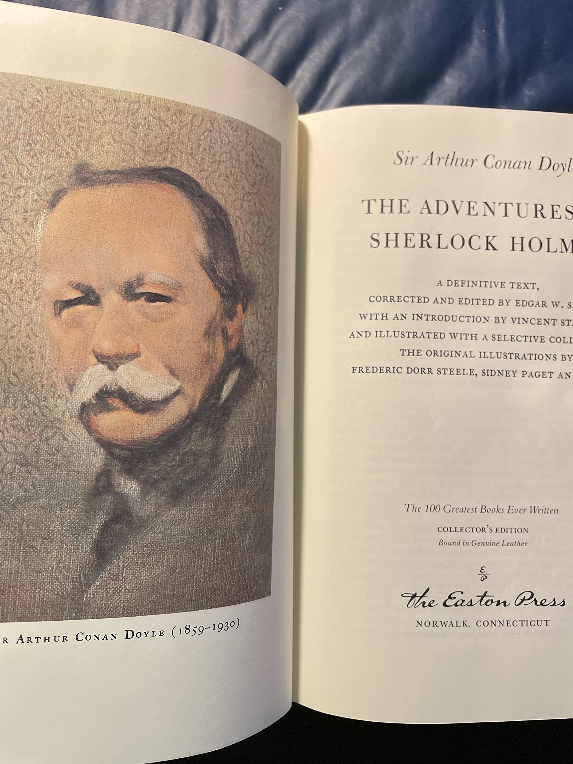THE ADVENTURES OF SHERLOCK HOLMES (The 100 Greatest Books Ever Written) used book depot