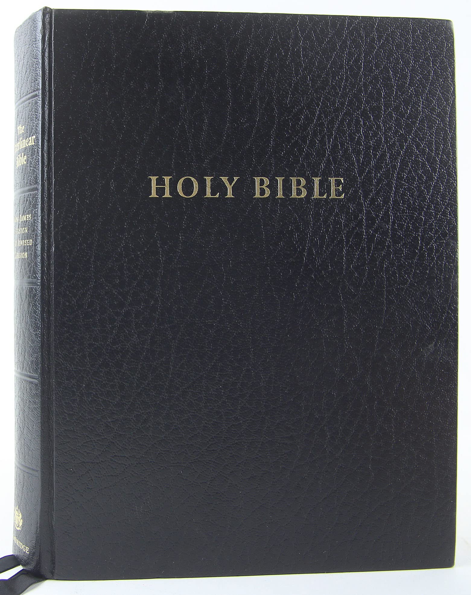 The Interlinear Bible RV / KJV Black Hardback Imitation Leather (King James Version and the Revised Version) used book depot