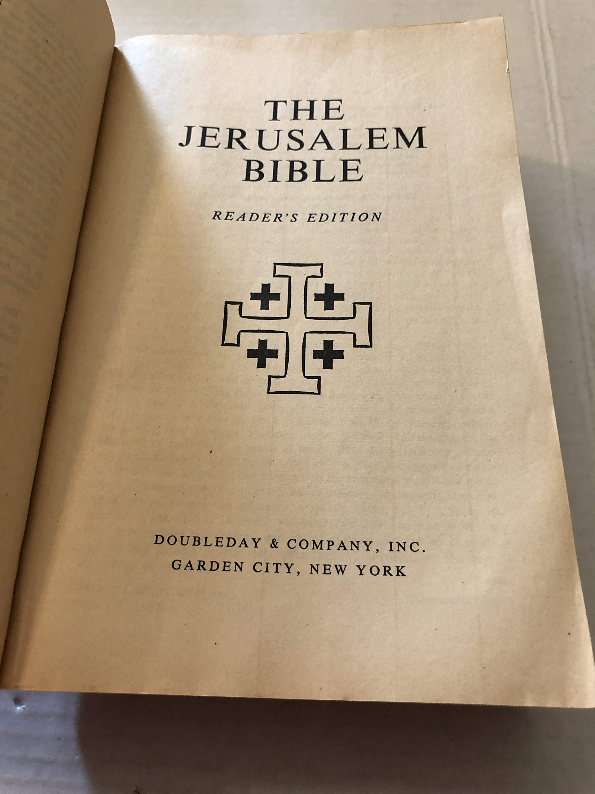 The Jerusalem Bible - Reader's Edition used book depot