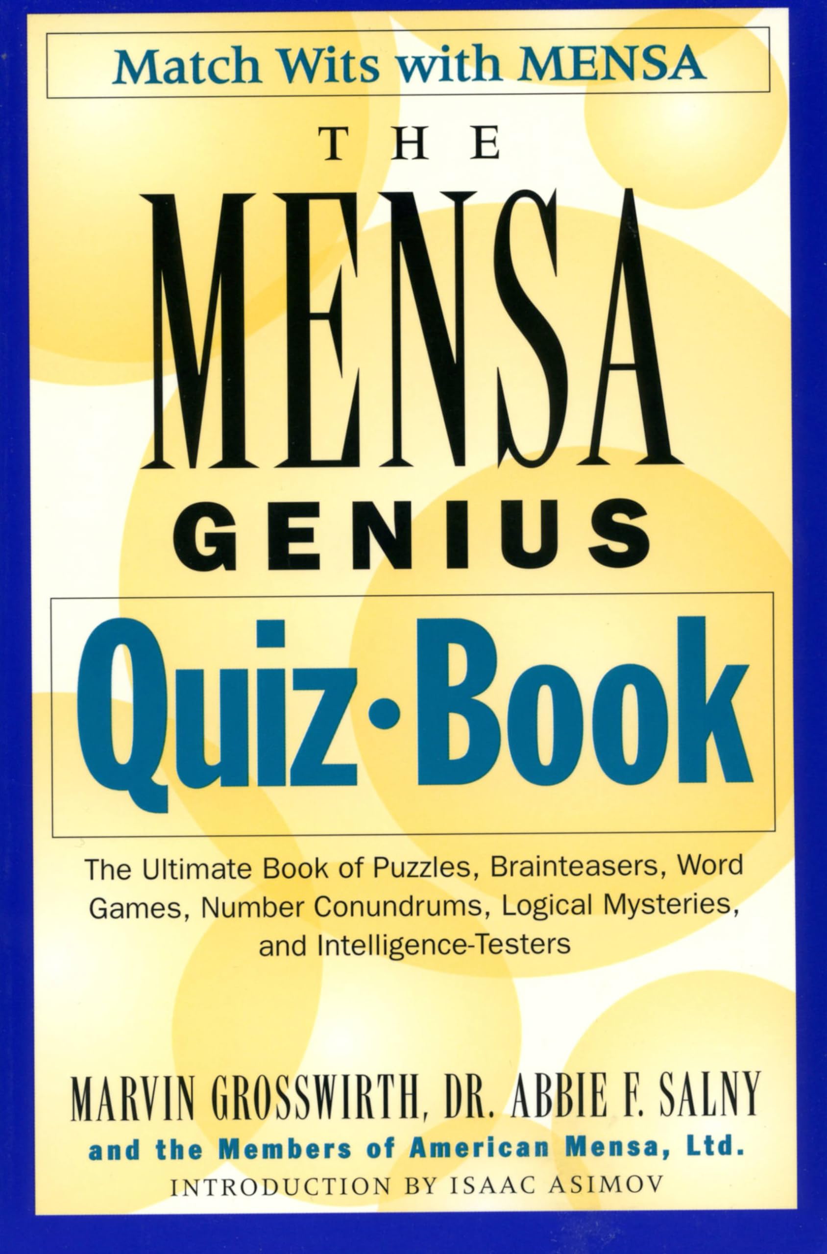 The Mensa Genius Quiz Book (Match Wits with Mensa) used book depot