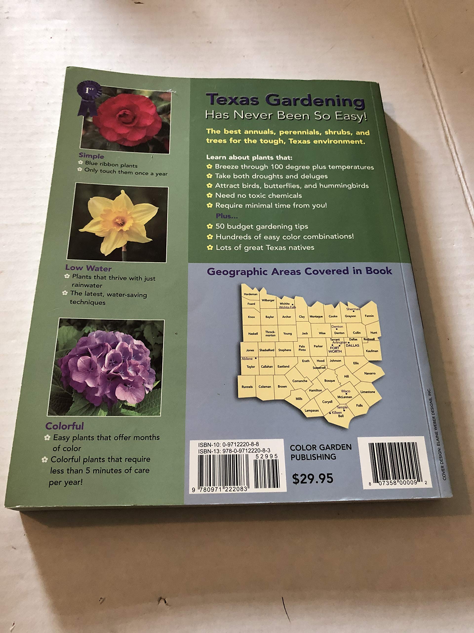 Easy Gardens for North Central Texas used book depot