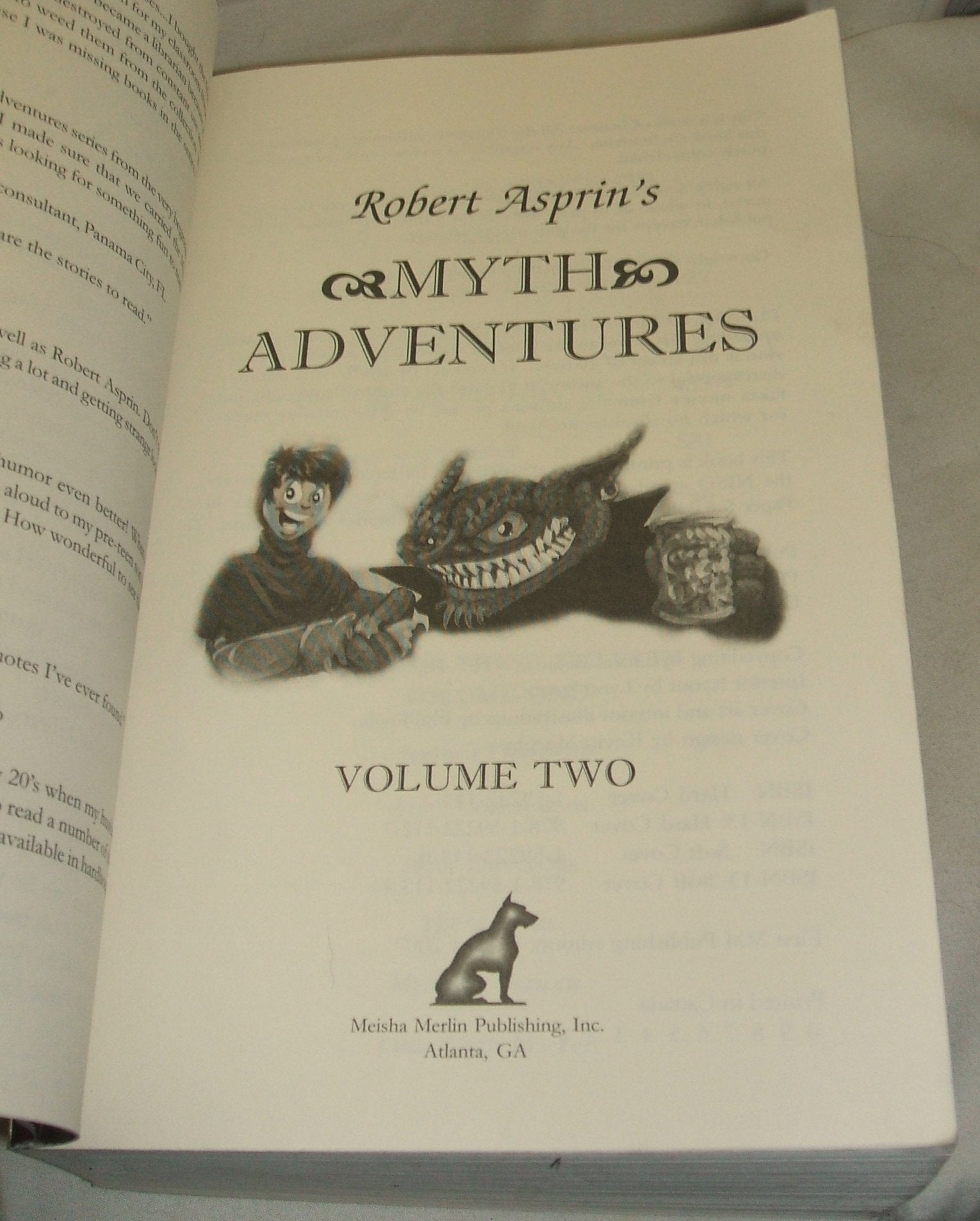 Robert Asprin's Myth Adventures 2 used book depot