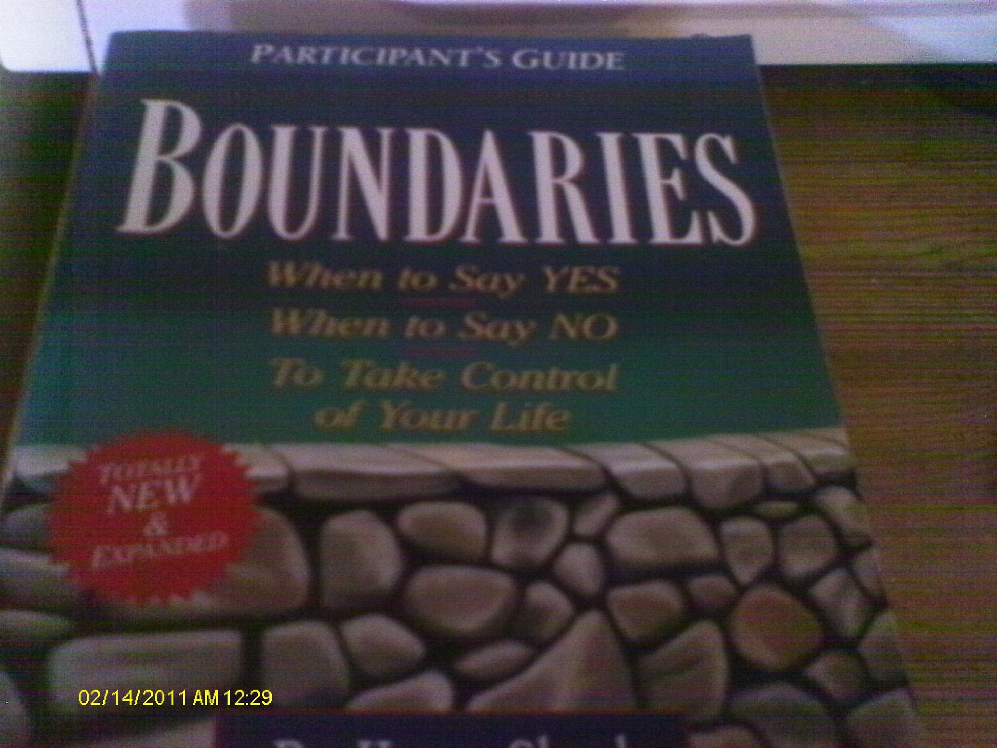 Boundaries Participant's Guide used book depot