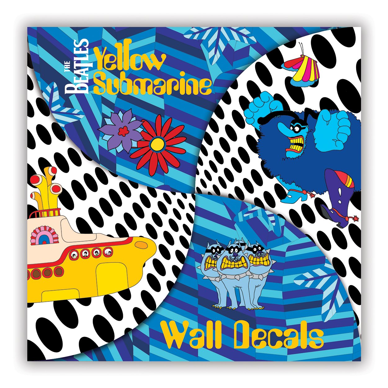 Mudpuppy The Beatles Yellow Submarine Wall Decals used book depot