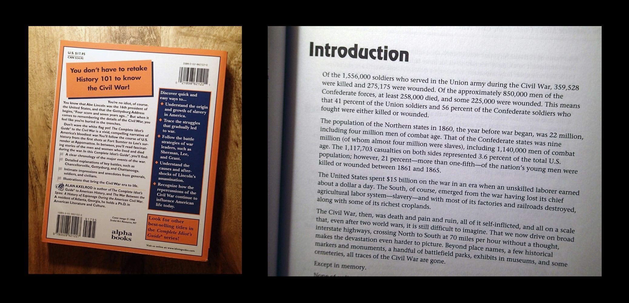 Complete Idiot's Guide to Civil War (The Complete Idiot's Guide) used book depot