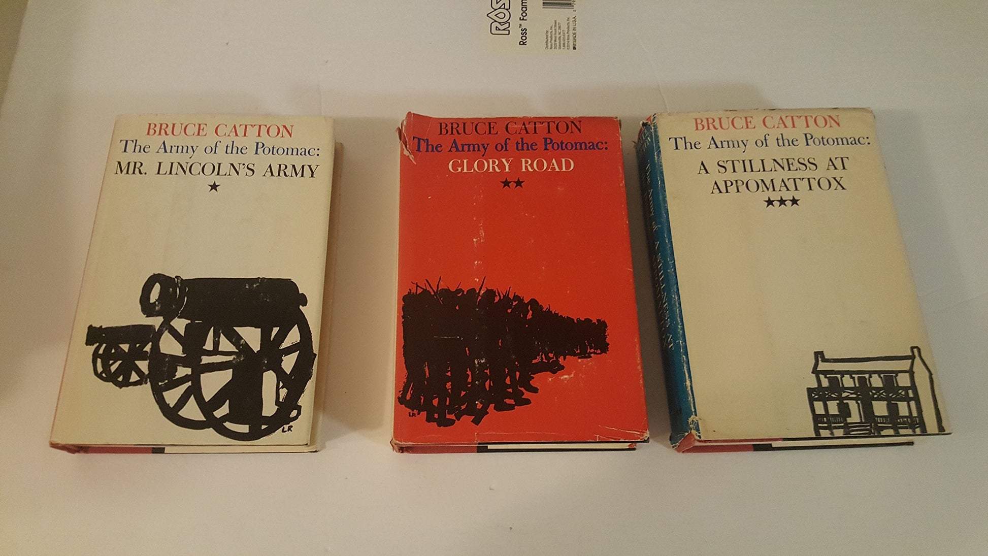 The Army of The Potomac 3 volume set Glory Road; A Stillness At Appomattox and Mr. Lincoln's Army used book depot