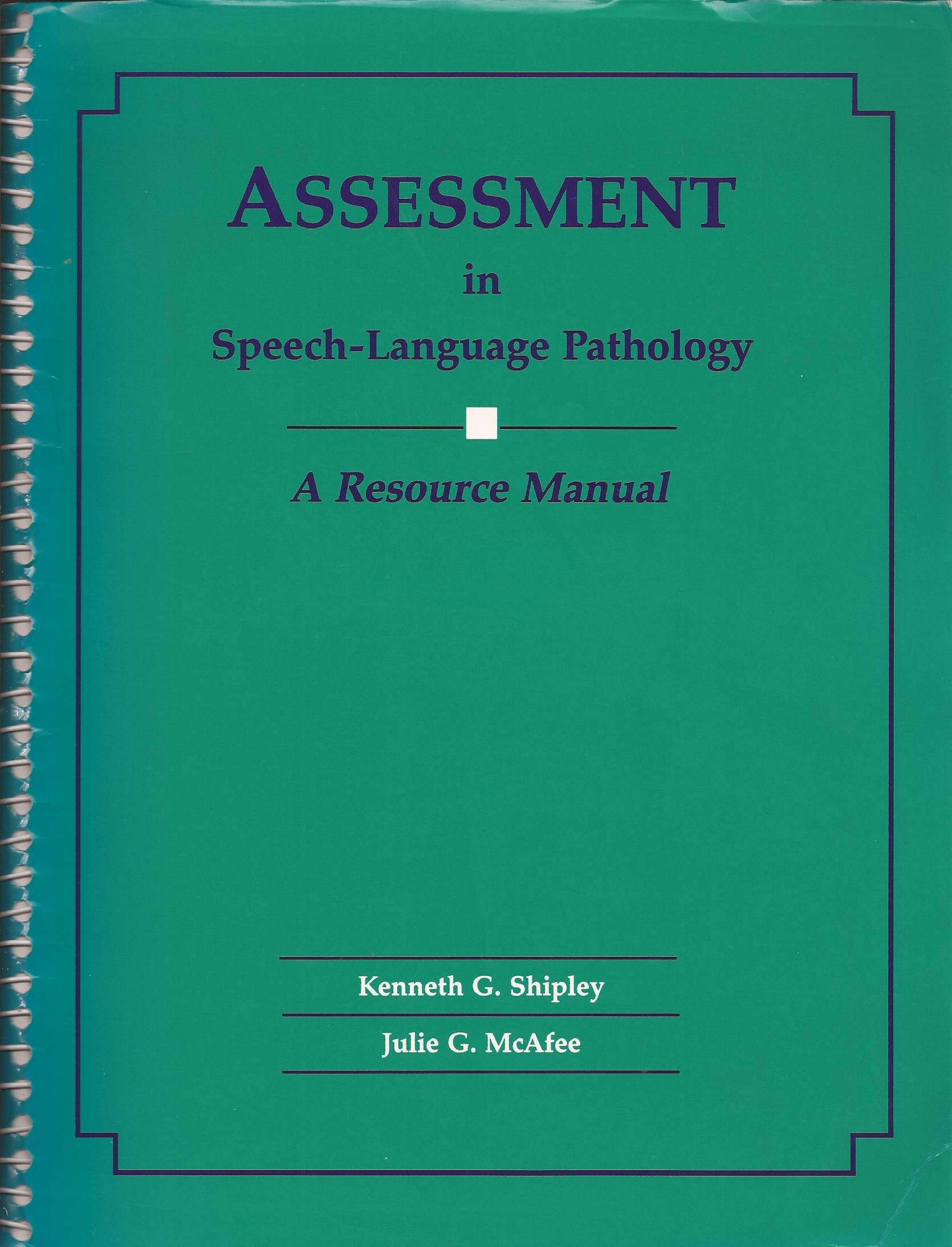 Assessment in Speech-Language Pathology: A Resource Manual used book depot