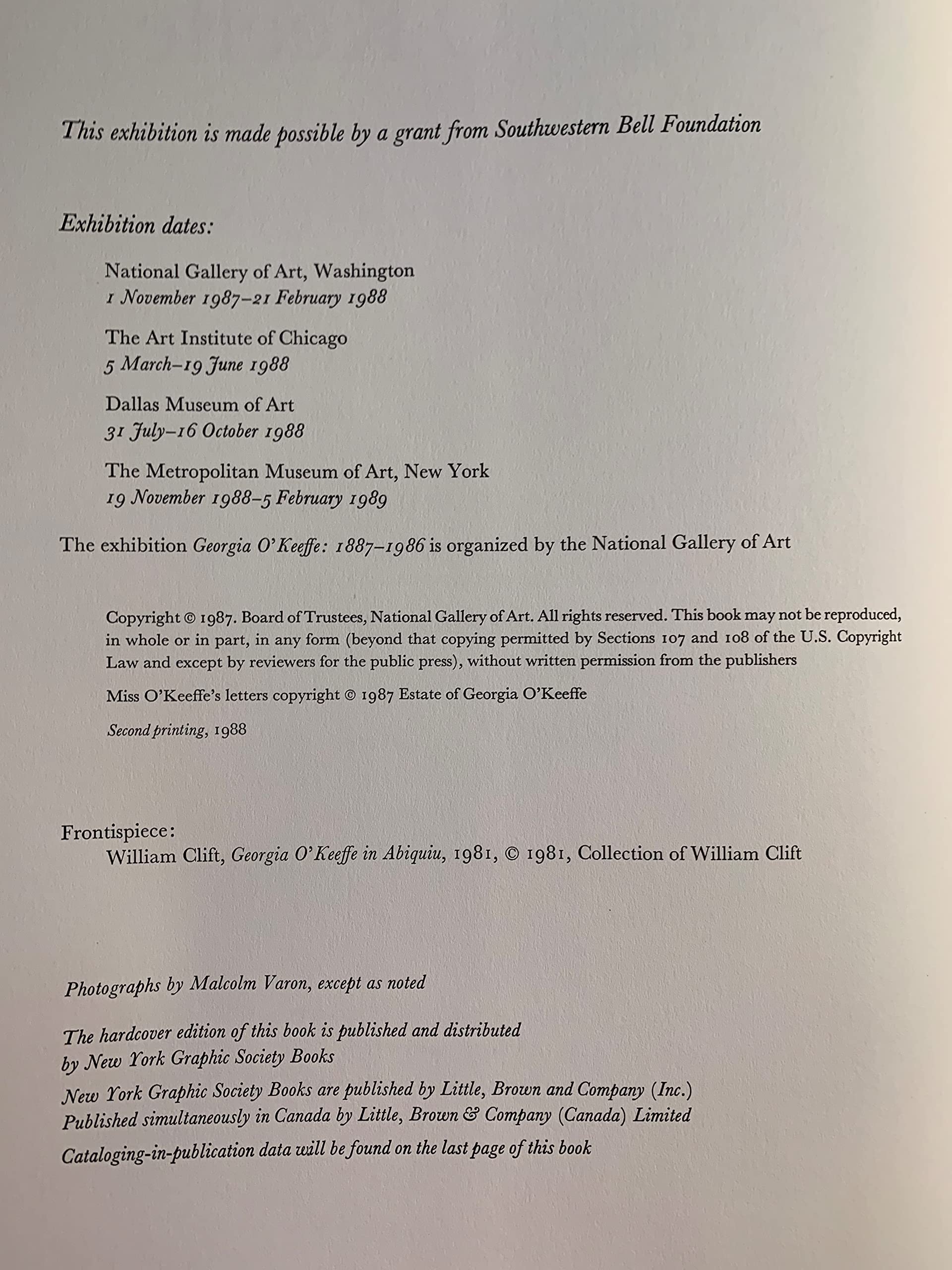 Georgia O'Keeffe: Art and Letters used book depot
