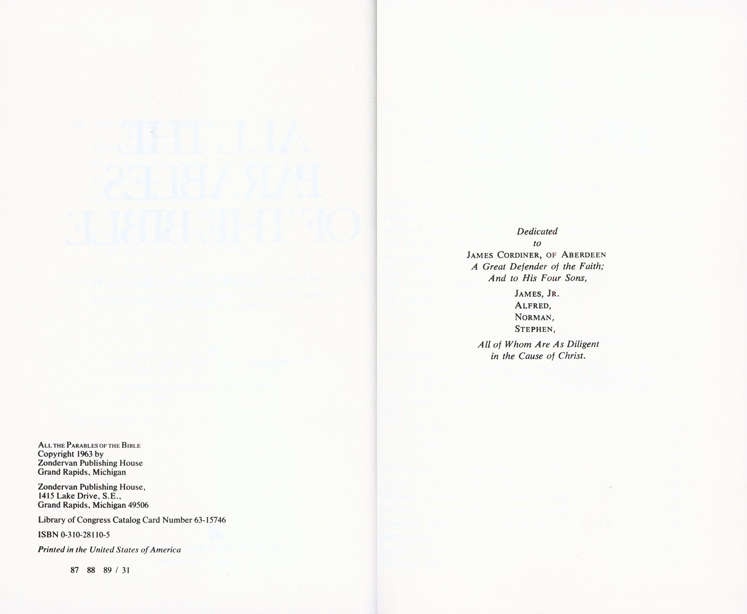 All the Parables of the Bible: A Study and Analysis of the More Than 250 Parables in Scripture