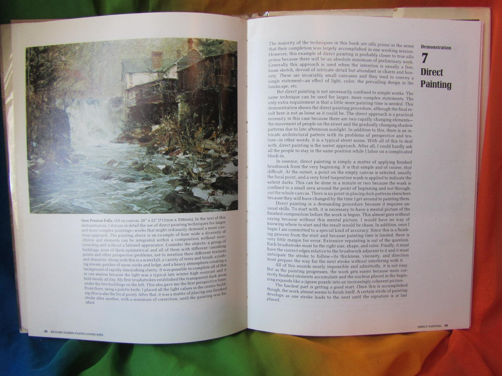 Richard Schmid Paints Landscapes: Creative Techniques in Oil used book depot