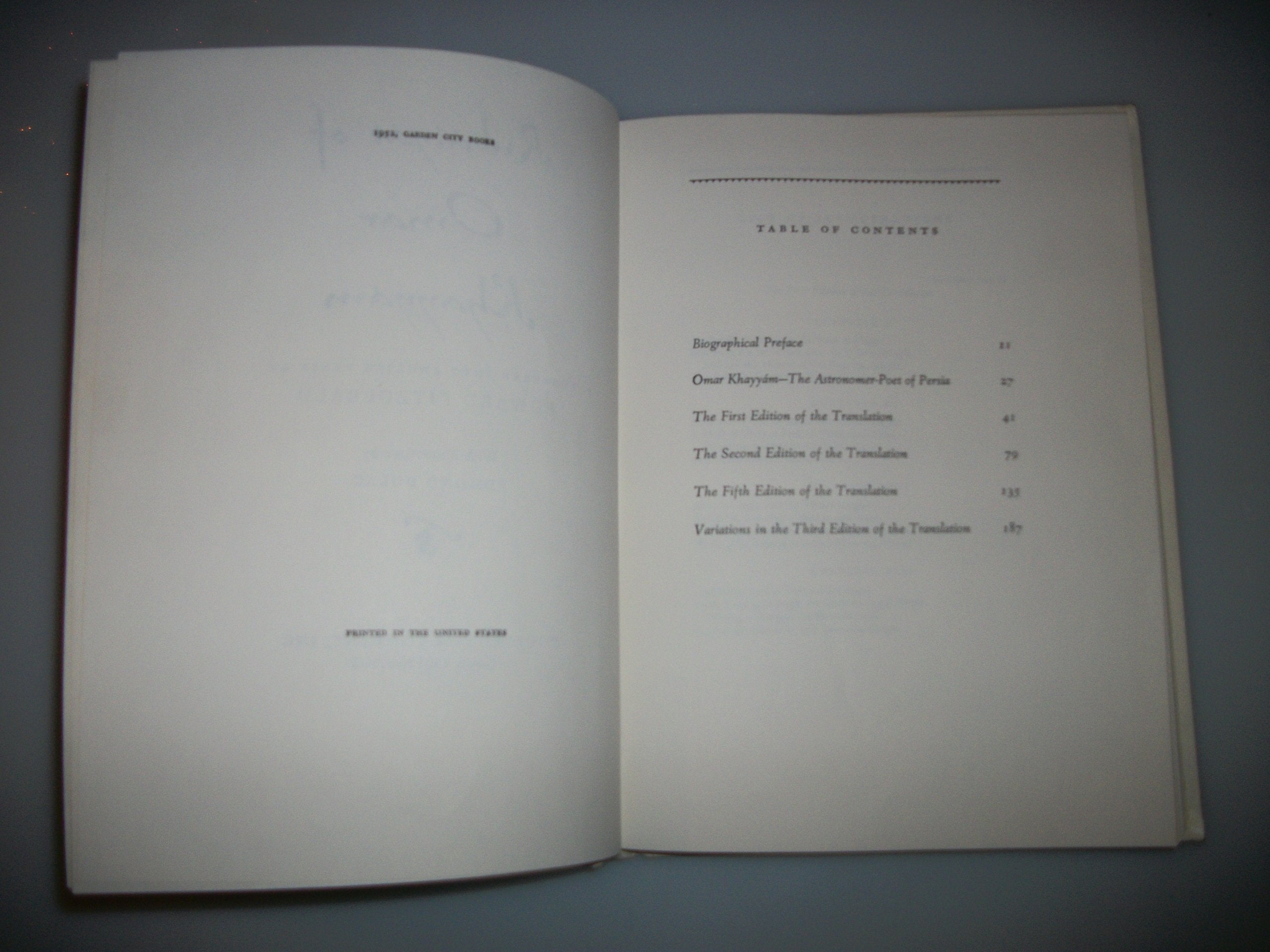 Rubaiyat of Omar Khayyam used book depot