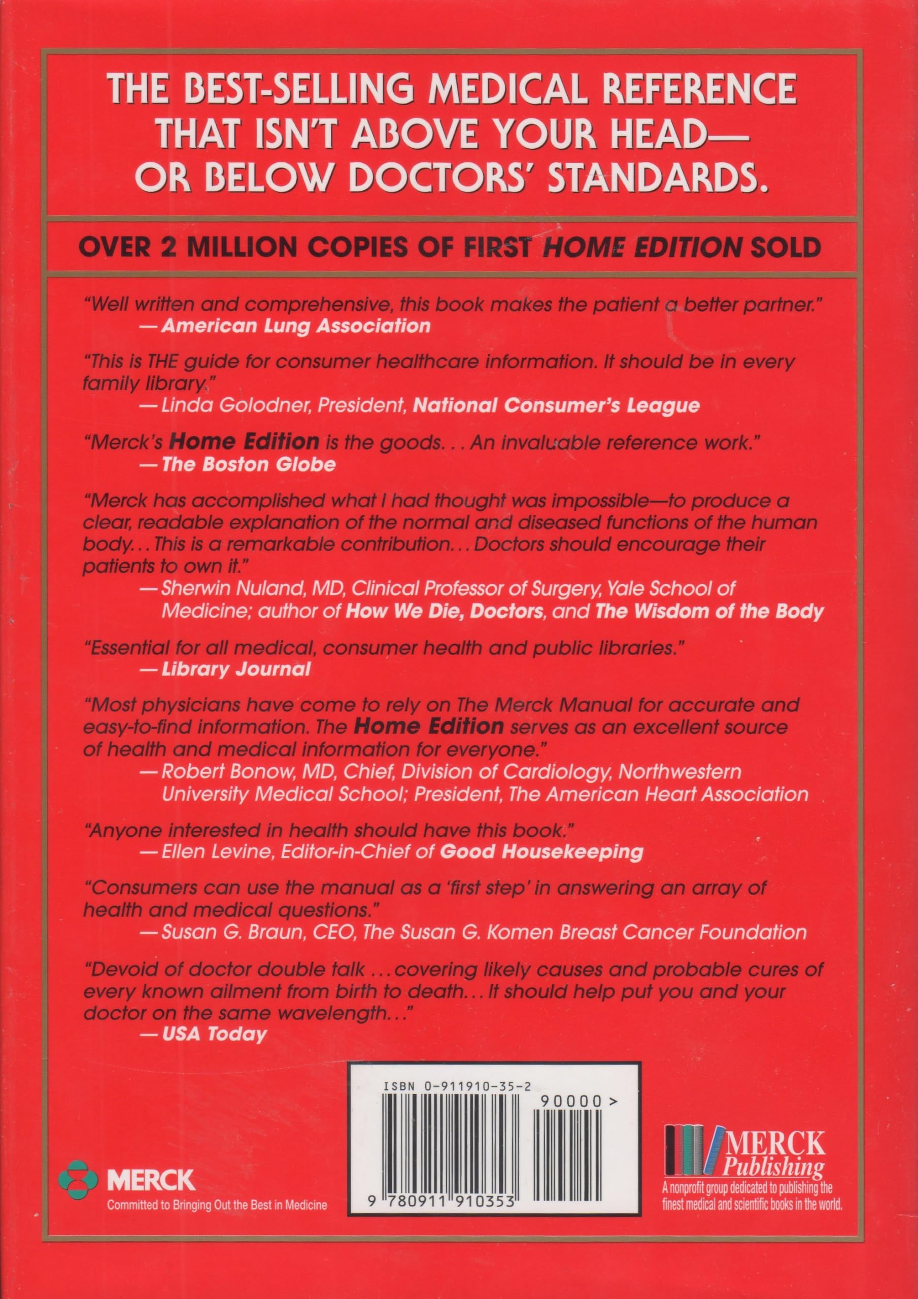 The Merck Manual of Medical Information, Second Edition: The World's Most Widely Used Medical Reference - Now In Everyday Language