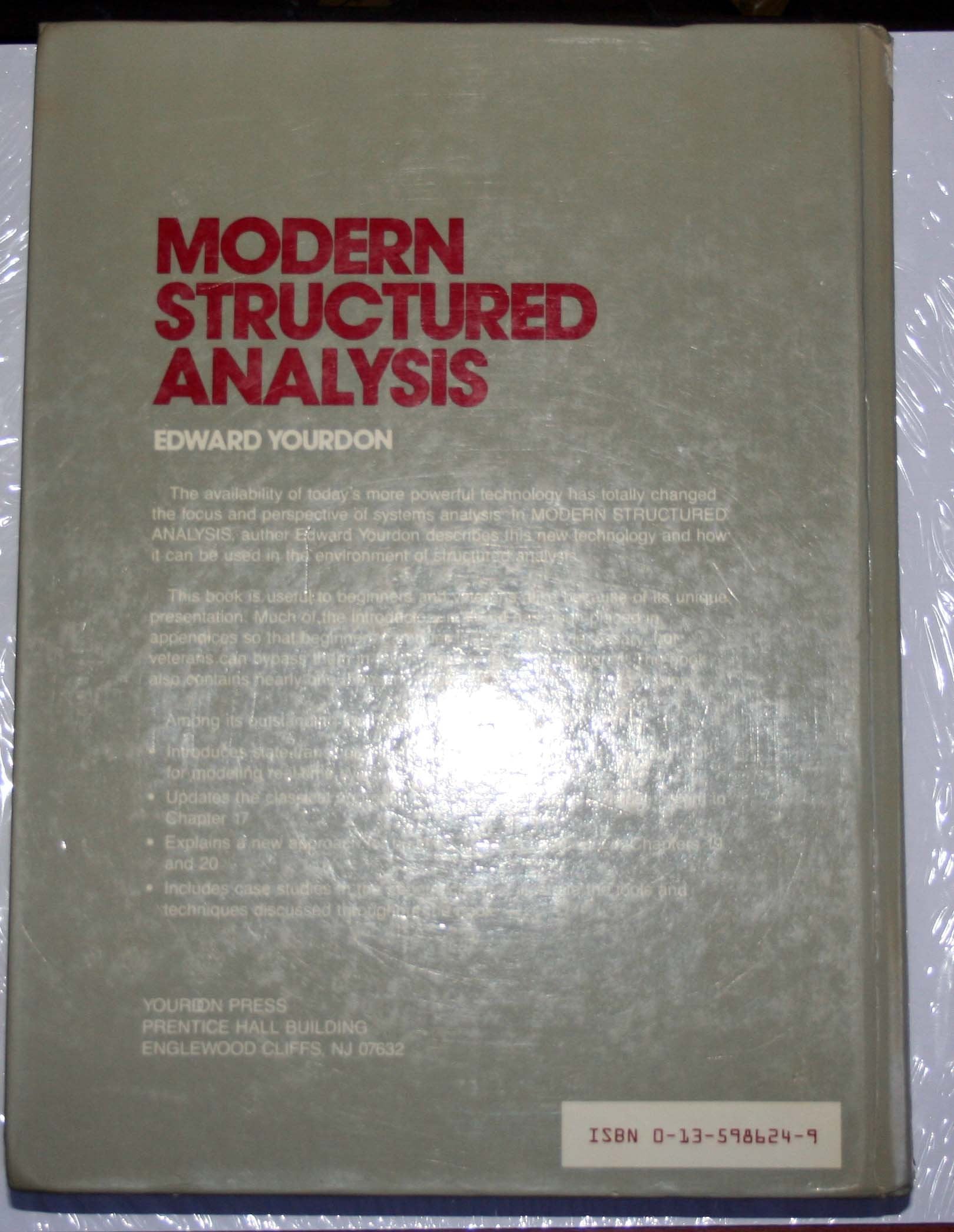 Modern Structured Analysis used book depot