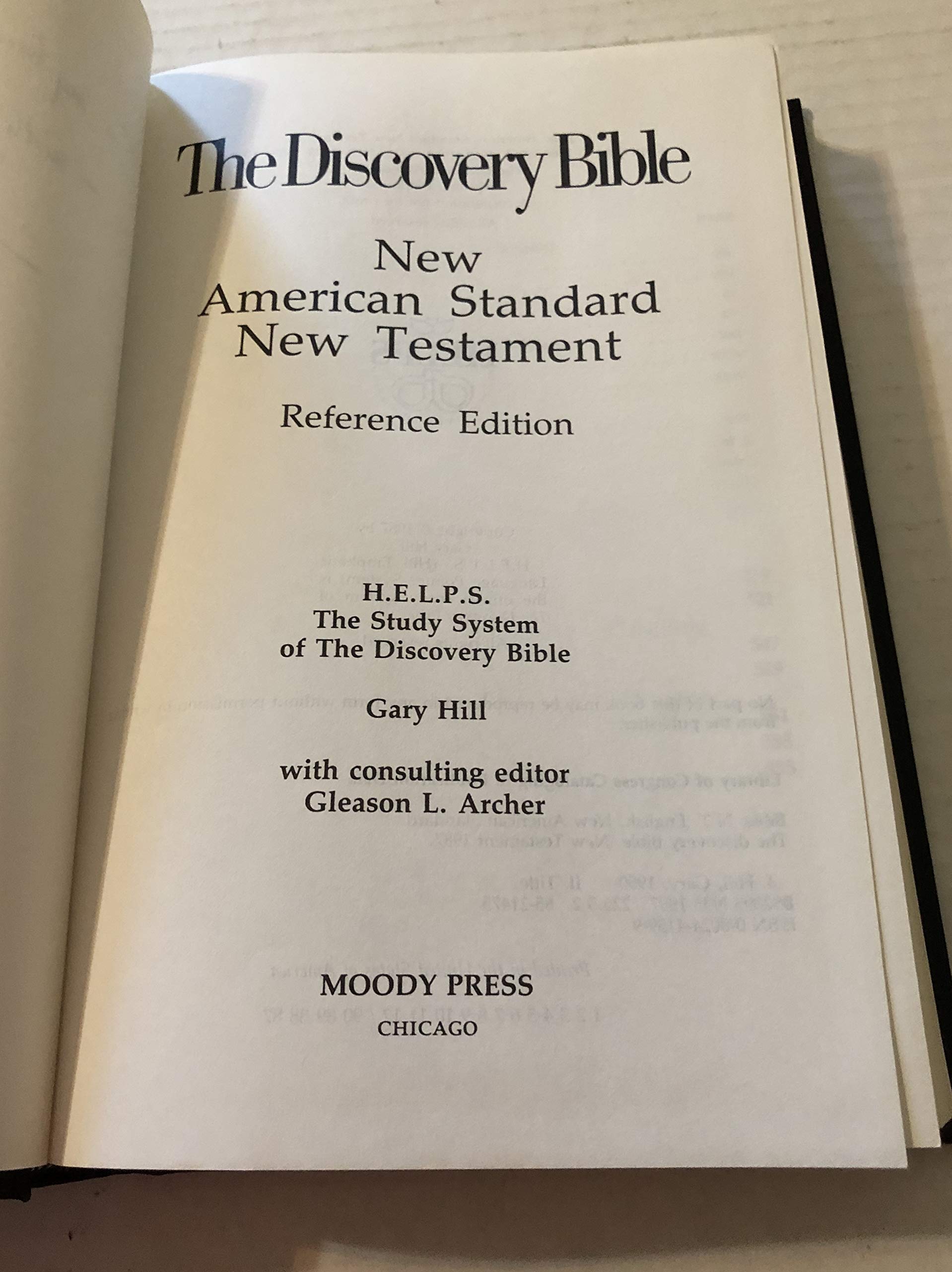 The Discovery Bible: New American Standard New Testament used book depot
