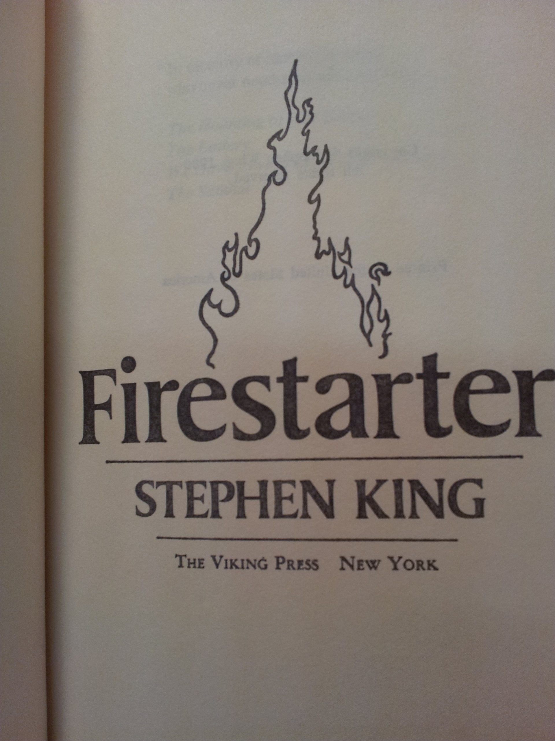 Firestarter used book depot