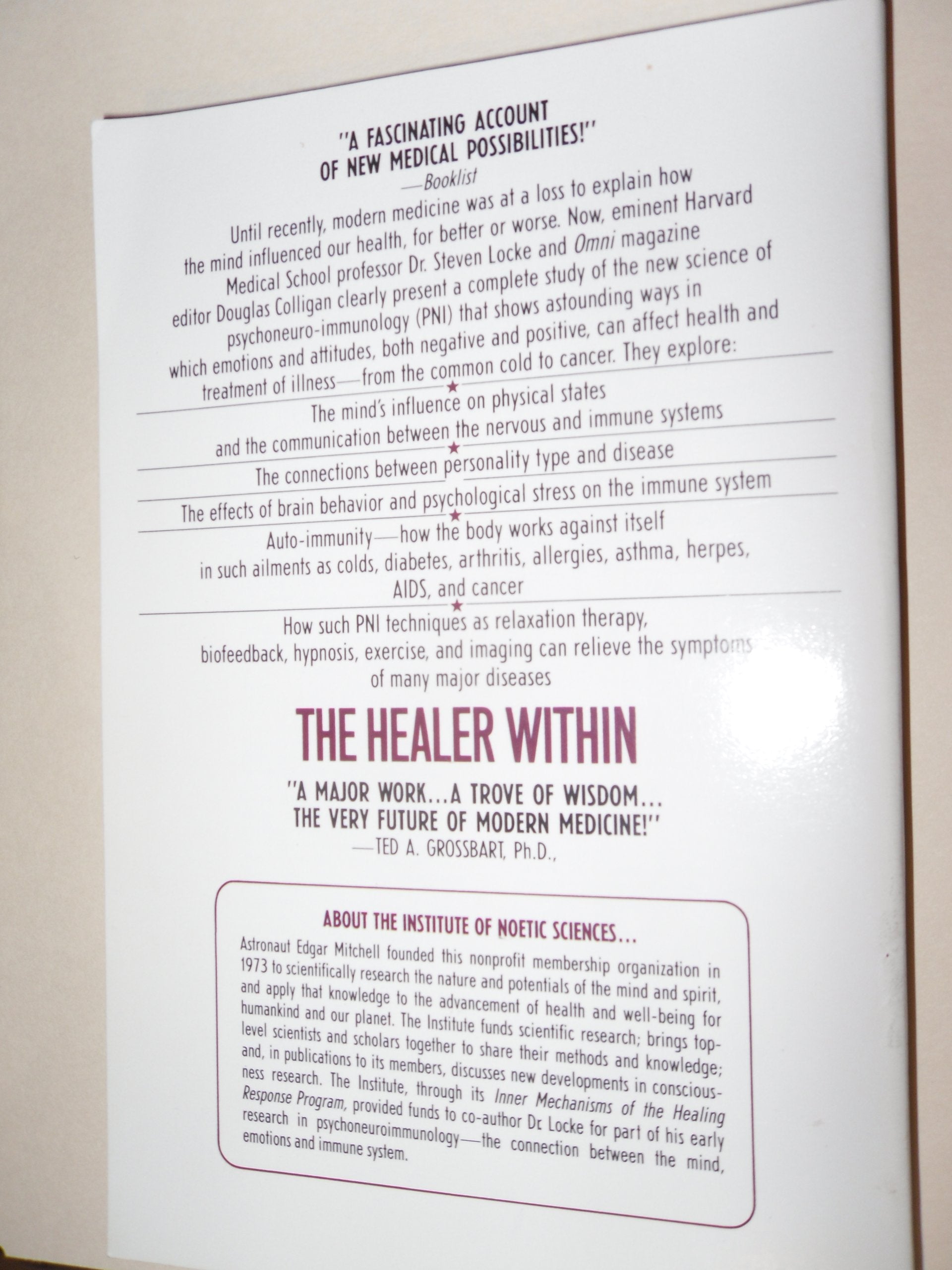 The Healer Within: The New Medicine of Mind and Body