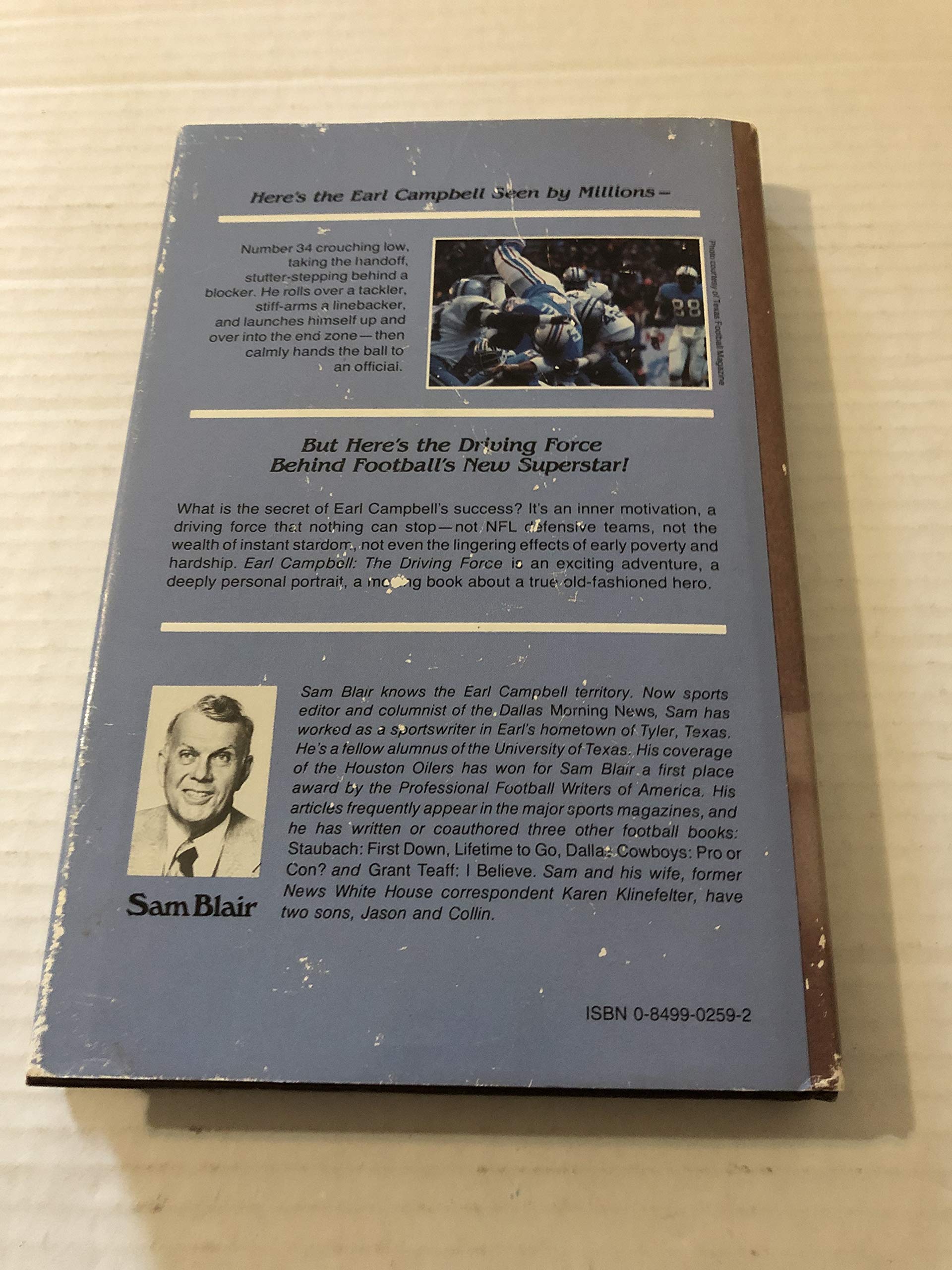 Earl Campbell: The Driving Force used book depot