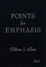 Points for Emphasis, 1961 (44th Annual Volume) used book depot