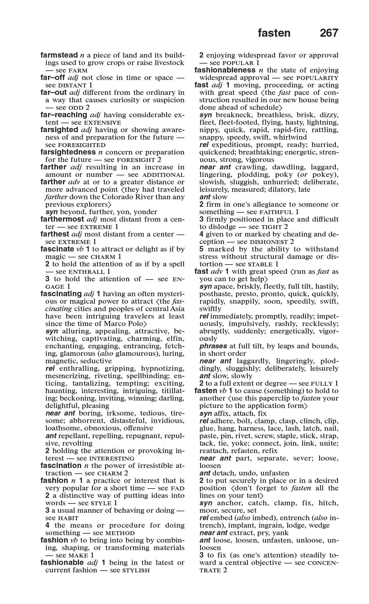 The Merriam-Webster Thesaurus, Mass-Market Paperback