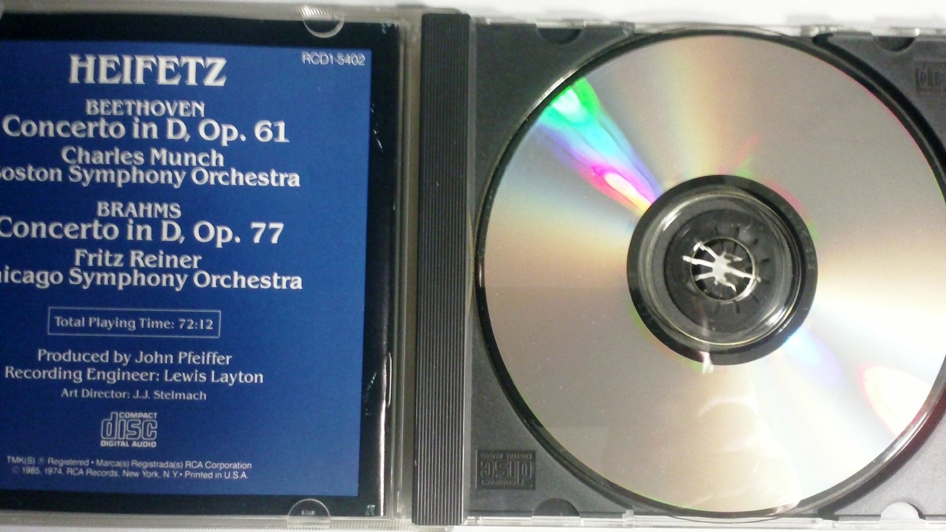 Beethoven: Violin Concerto in D / Brahms: Violin Concerto in D used book depot