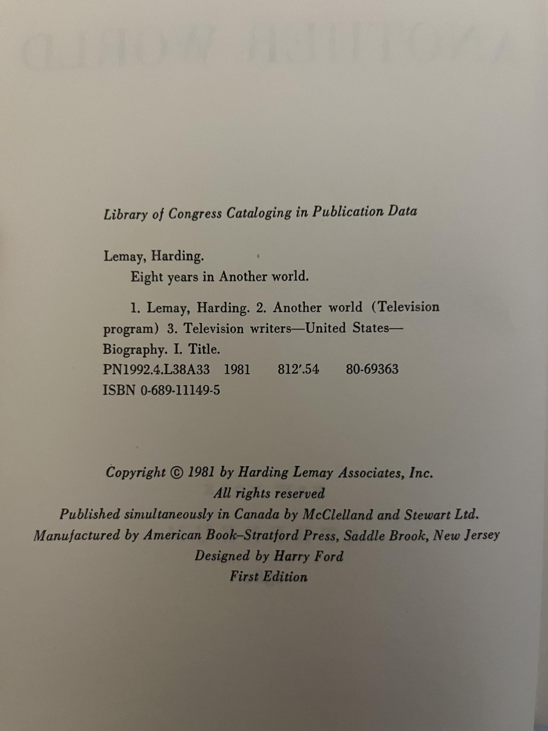 Eight years in Another world used book depot