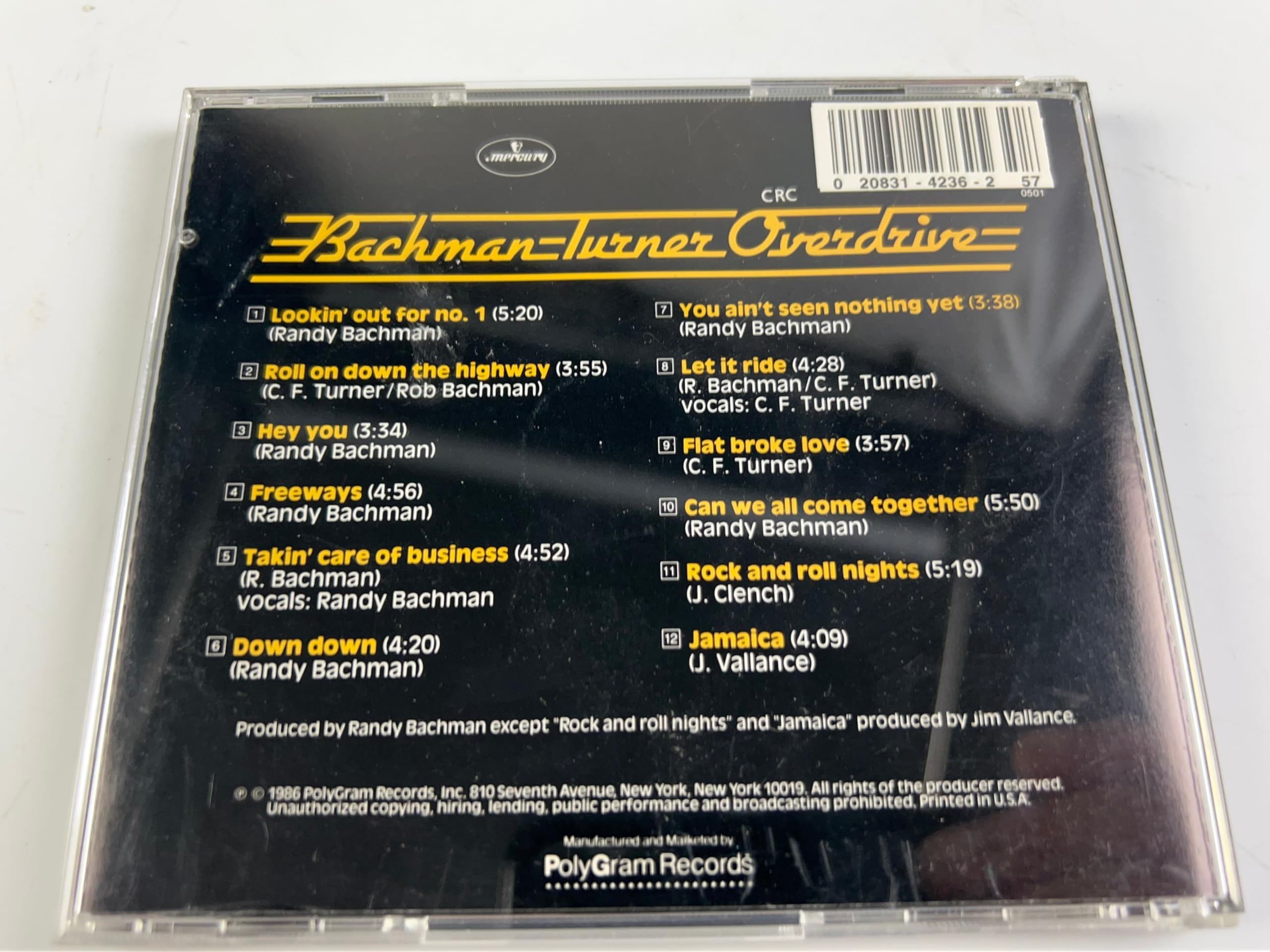The Best of Bachman Turner Overdrive used book depot