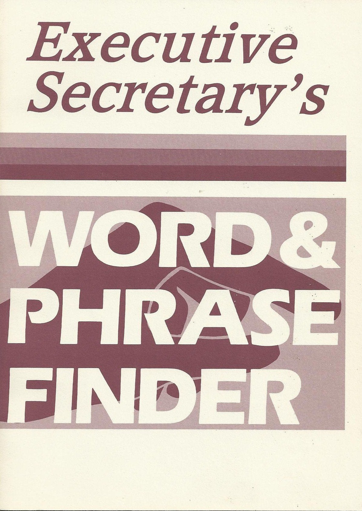 Executive Secretary's Word & Phrase Finder used book depot