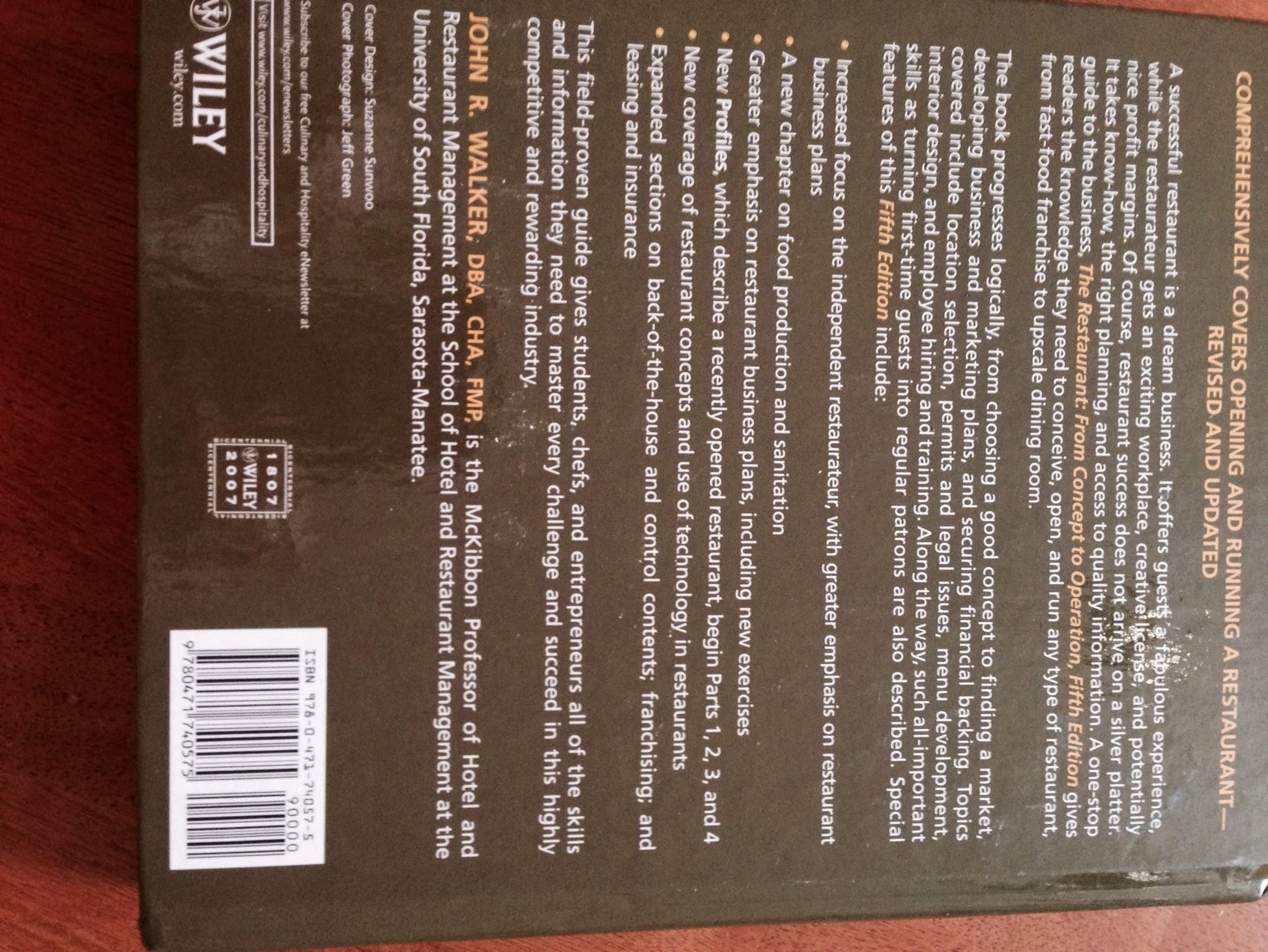 The Restaurant: From Concept to Operation used book depot