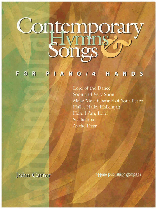 Contemporary Hymns  Songs For Piano4 Hands [Paperback] John Carter