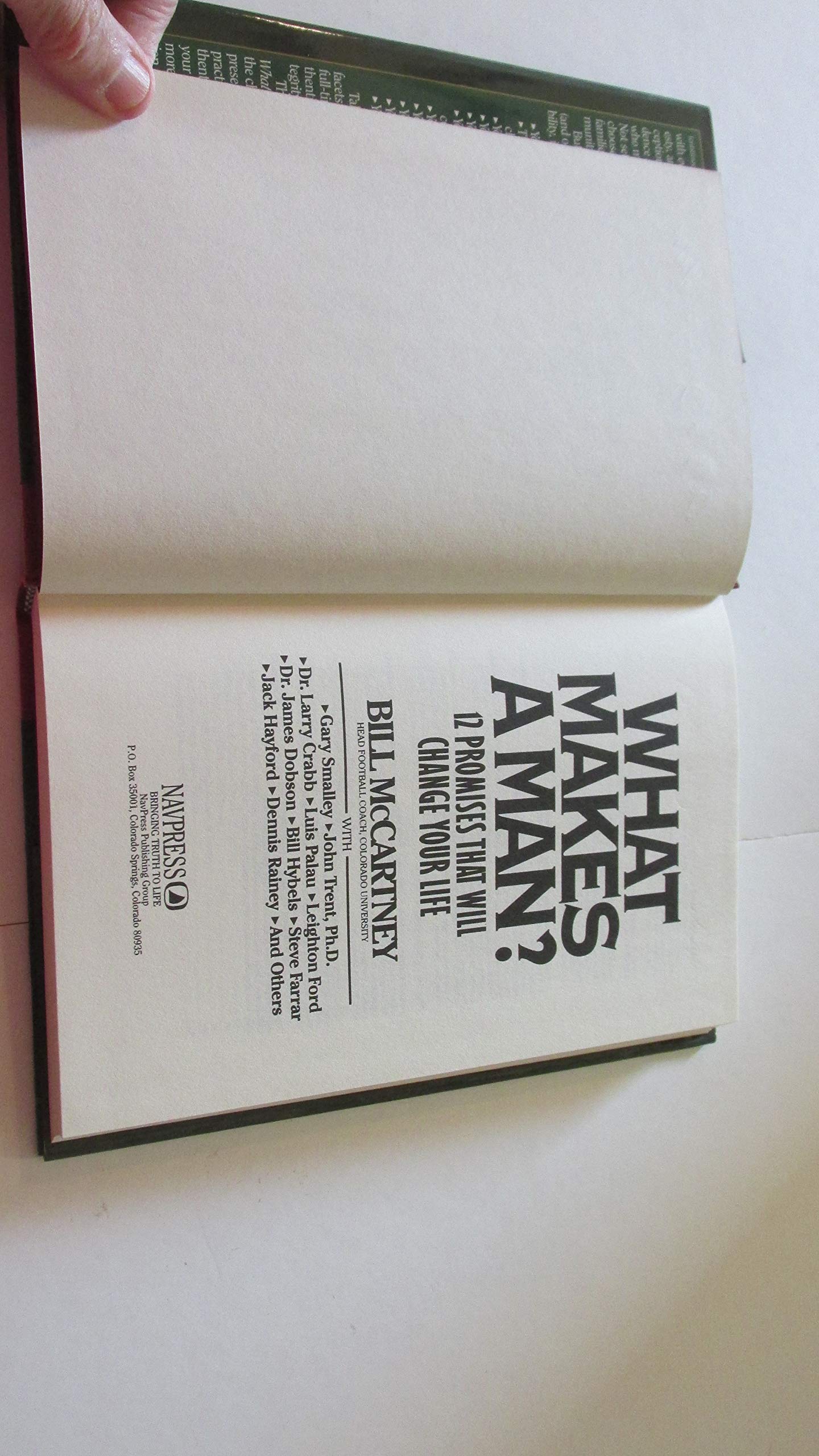 What Makes a Man?: 12 Promises That Will Change Your Life used book depot