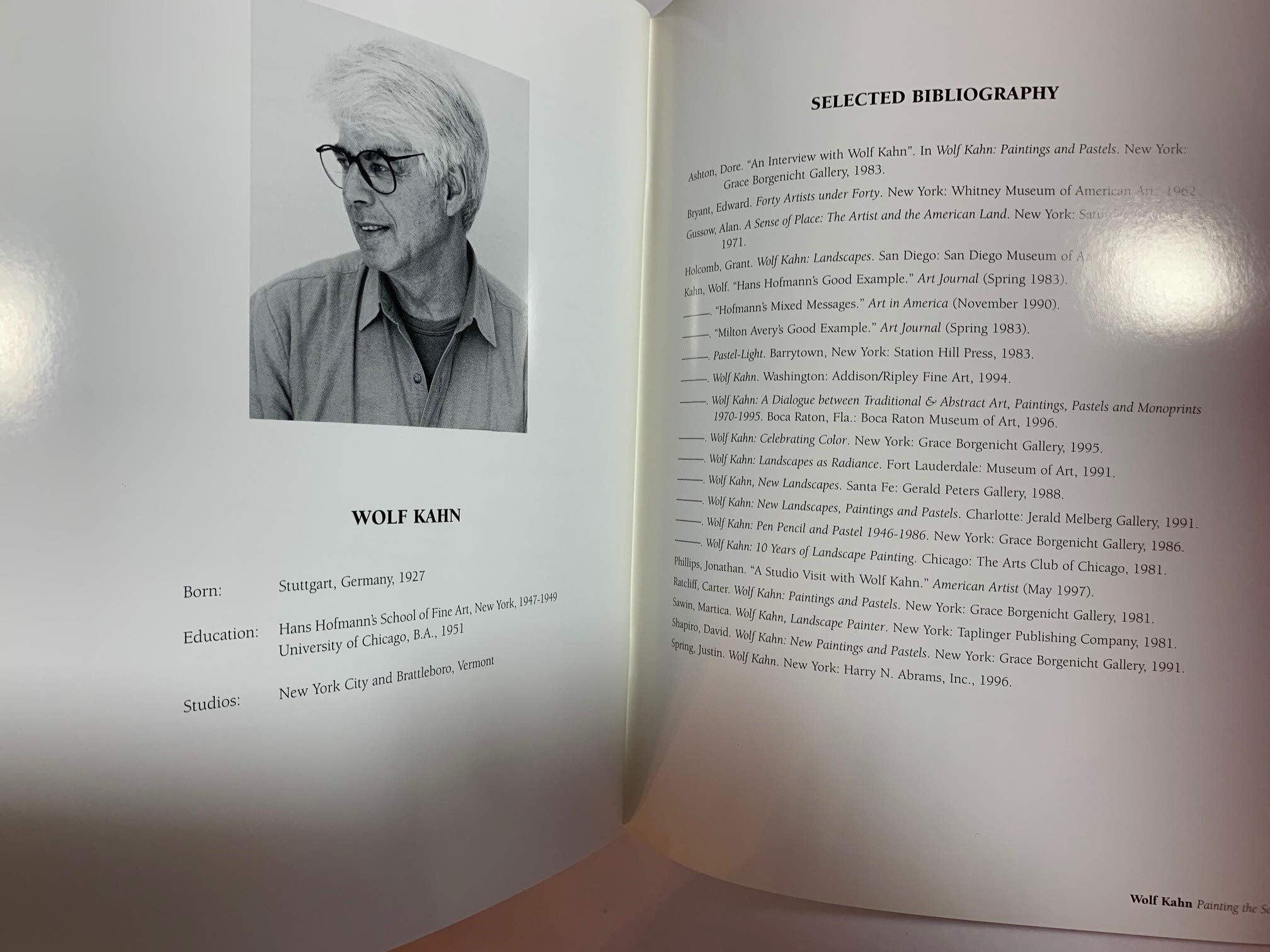 Wolf Kahn: Painting the South used book depot