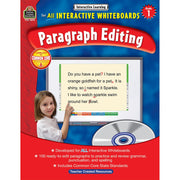 Paragraph Editing: Grade 1 (Interactive Learning) used book depot
