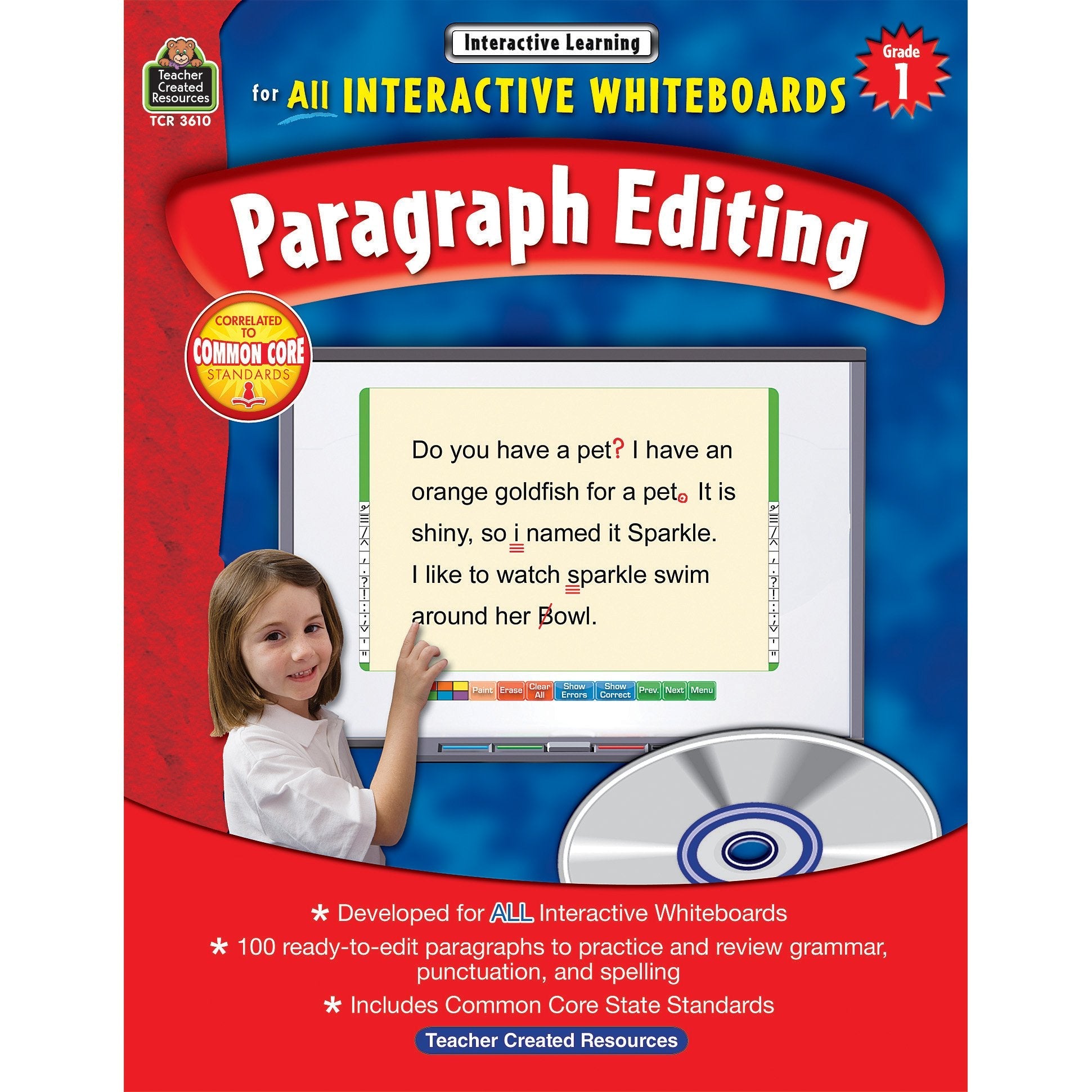 Paragraph Editing: Grade 1 (Interactive Learning) used book depot