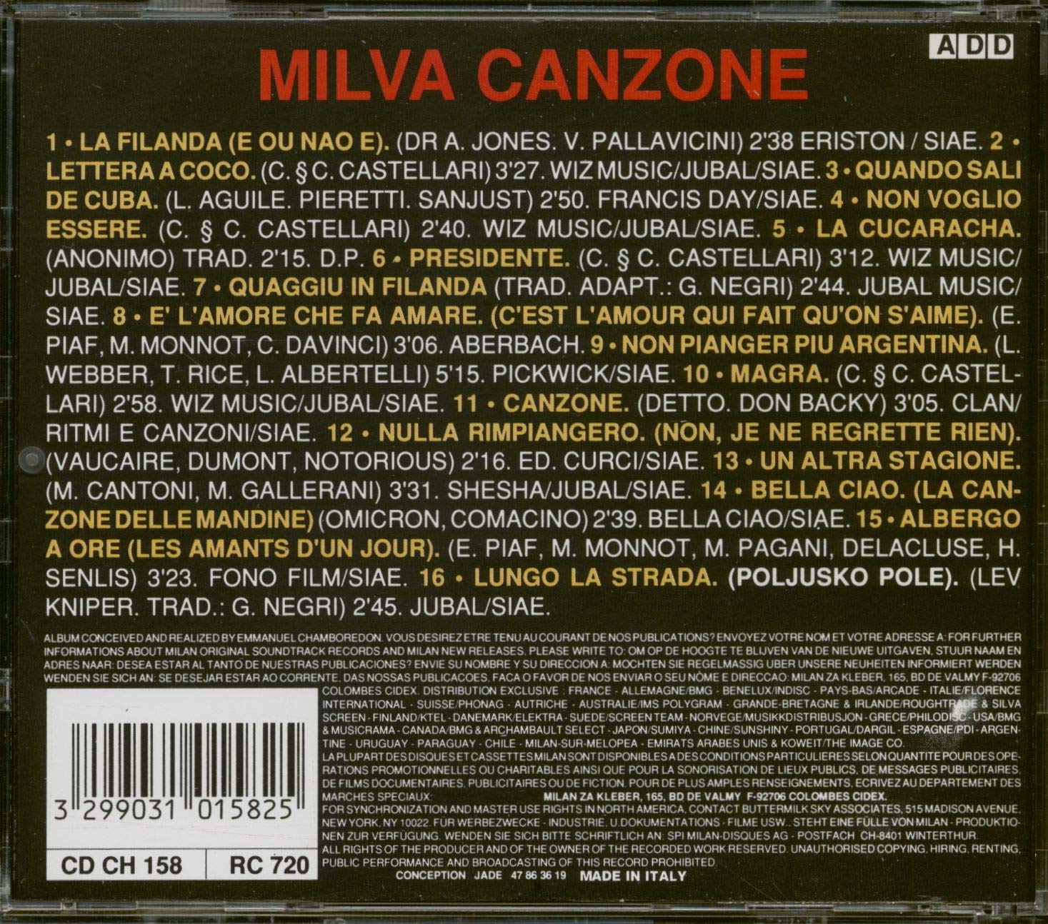 Milva Canzone used book depot