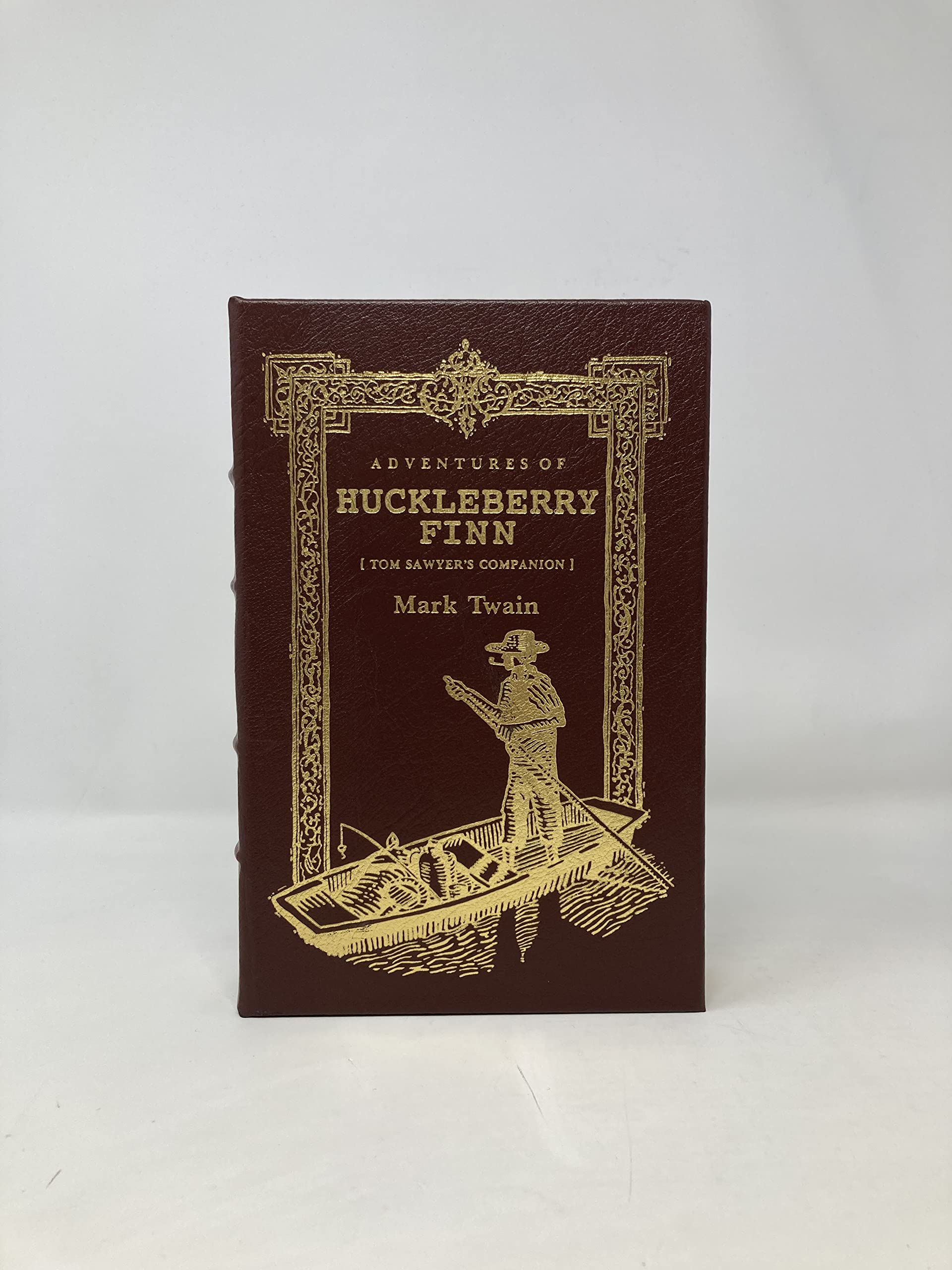 The Adventures of Huckleberry Finn: Tom Sawyer's Companion (2008 Brown Leatherbound Hardcover Easton Press Deluxe Limited Collector's Edition Printing, 0677068573) used book depot