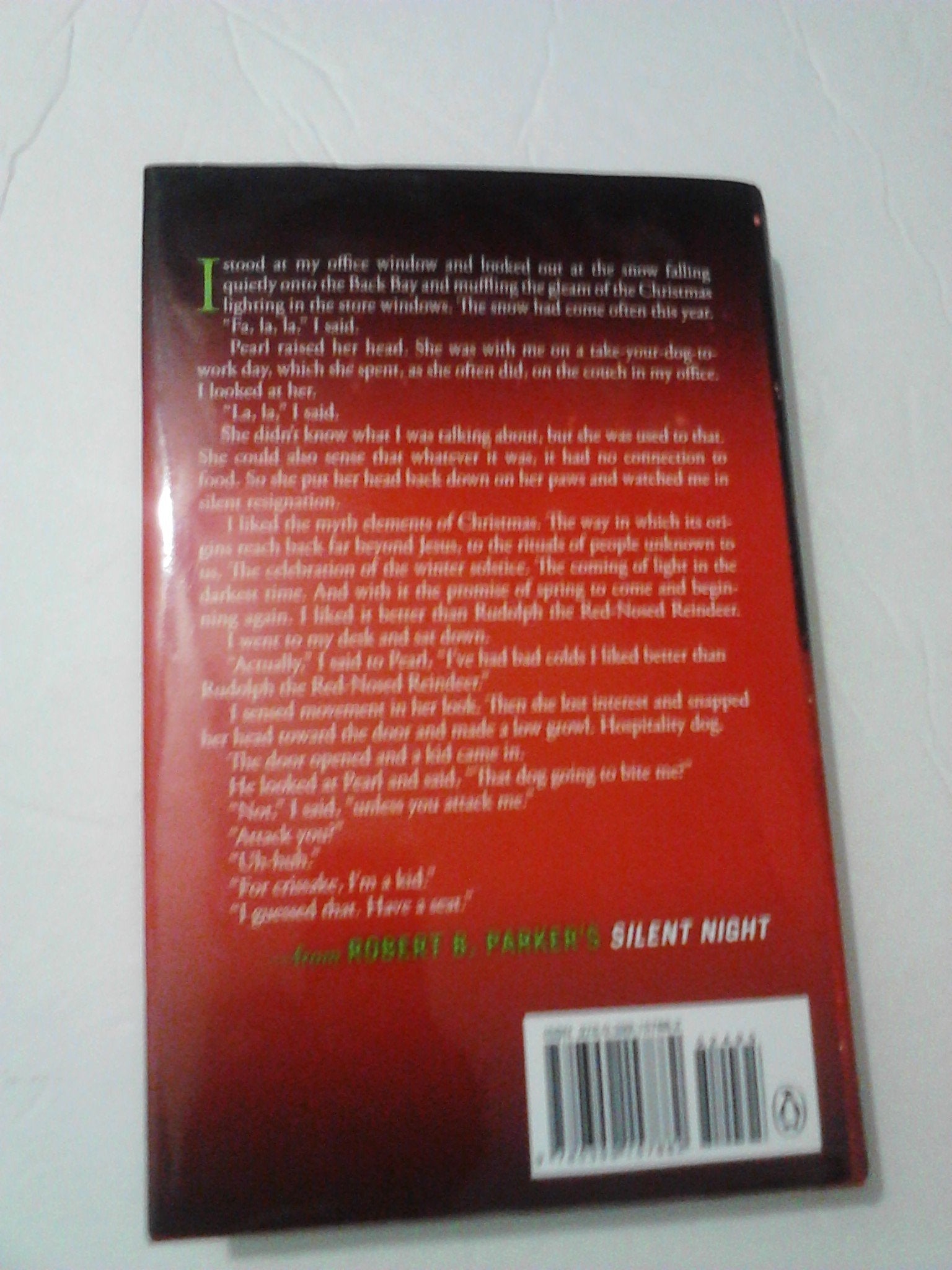 Silent Night: A Spenser Holiday Novel used book depot