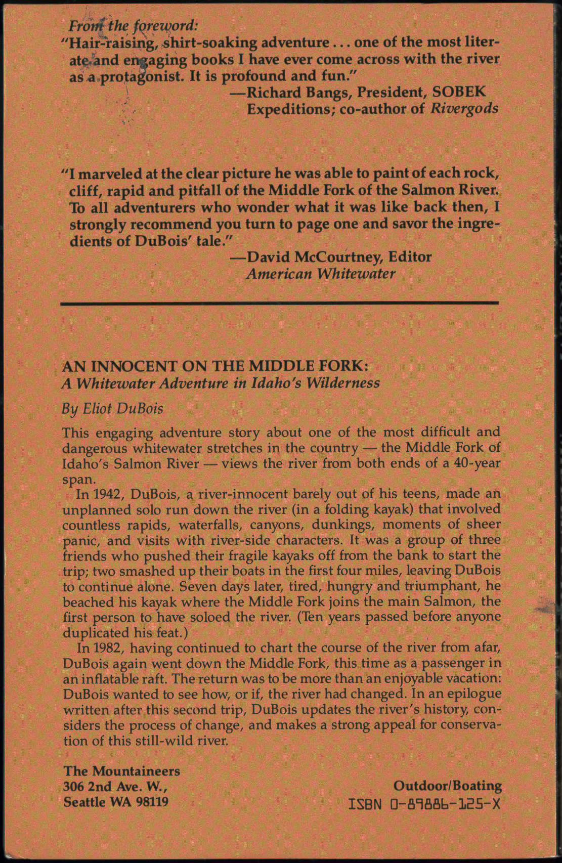 Innocent on the Middle Fork used book depot
