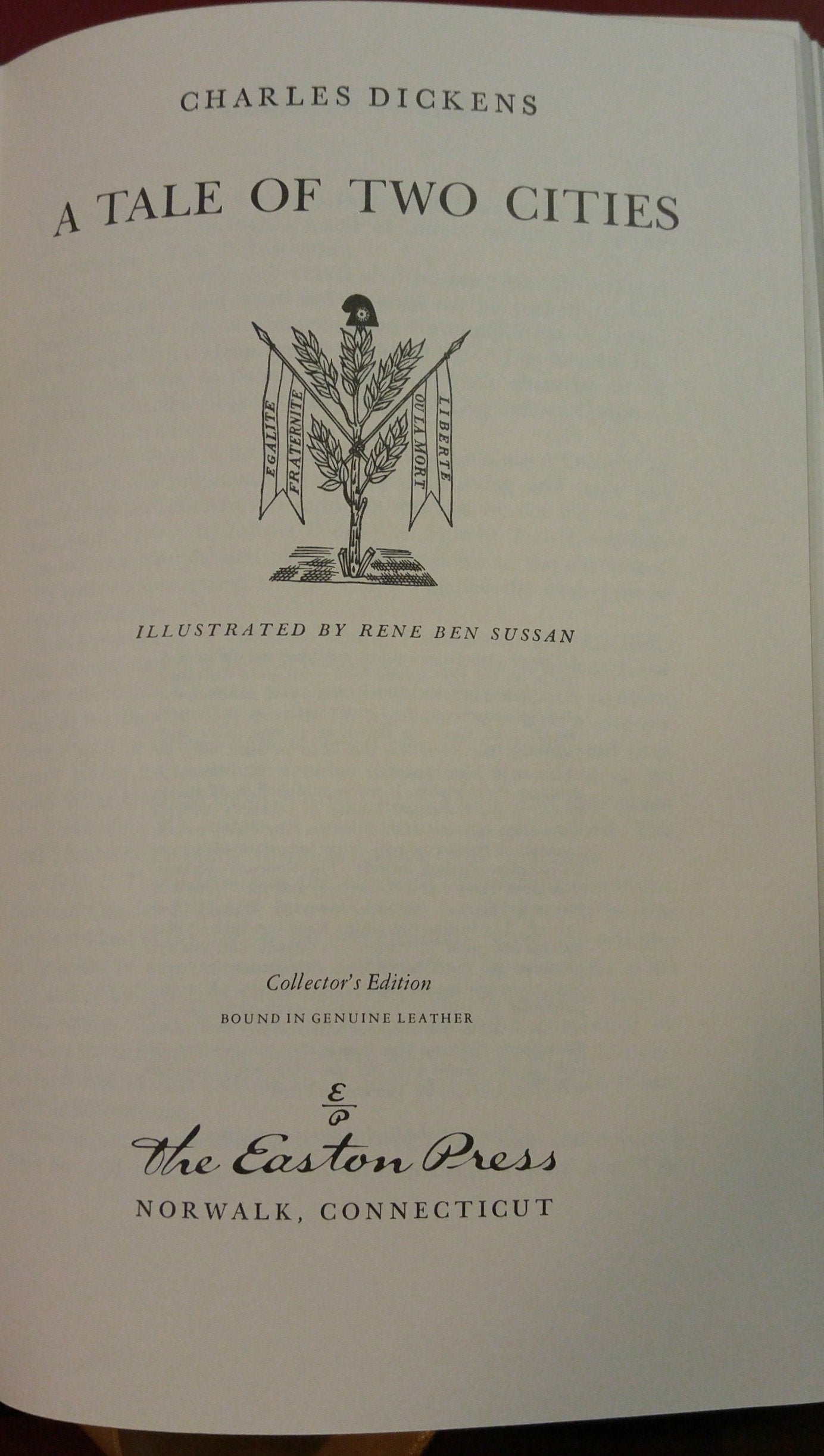 A Tale of Two Cities (Leather Bound) used book depot