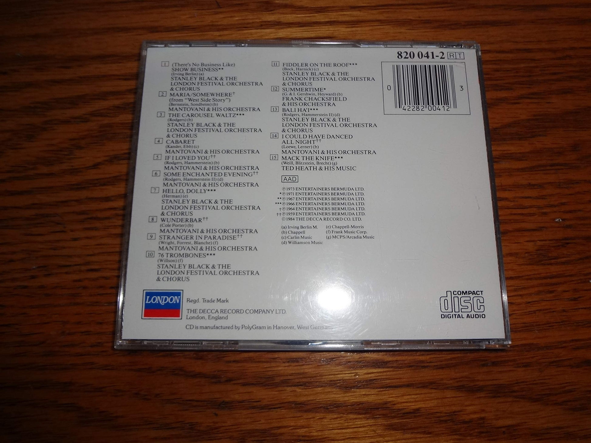 On Broadway - The Great Show Tunes used book depot