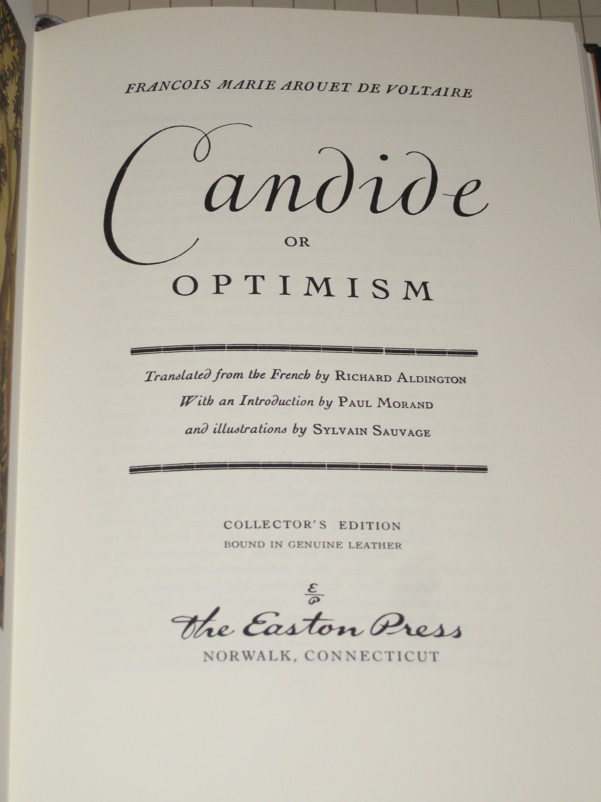 Candide (Leather Bound) used book depot