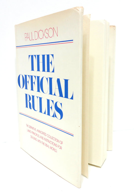 The Official rules Paul Dickson and Kenneth Tiews