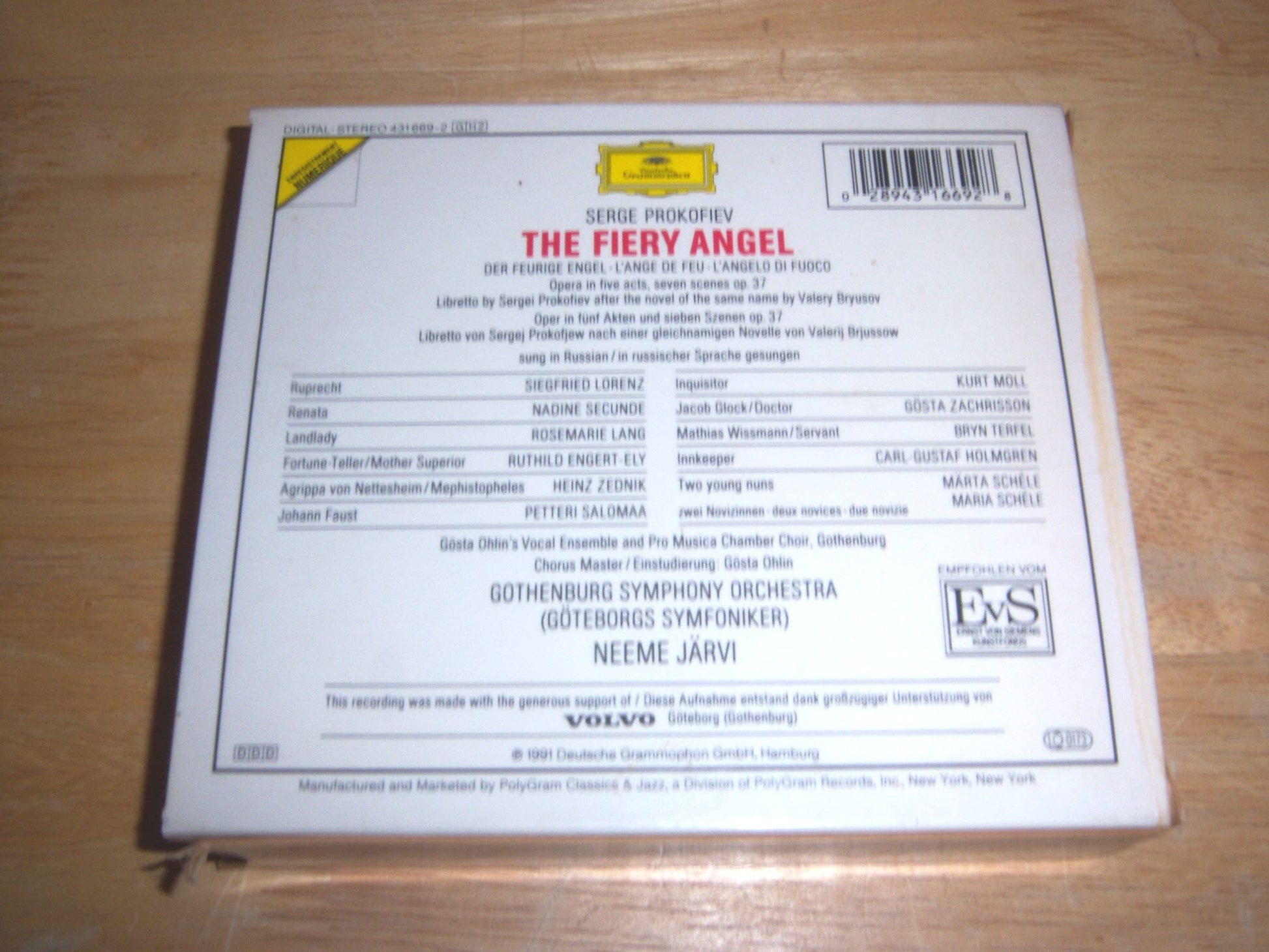 Prokofiev: The Fiery Angel used book depot