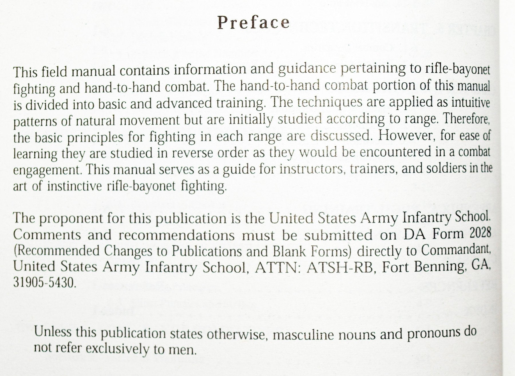 FM 21-150 Field Manual Combatives: Hand-to-Hand Combat 1992 used book depot