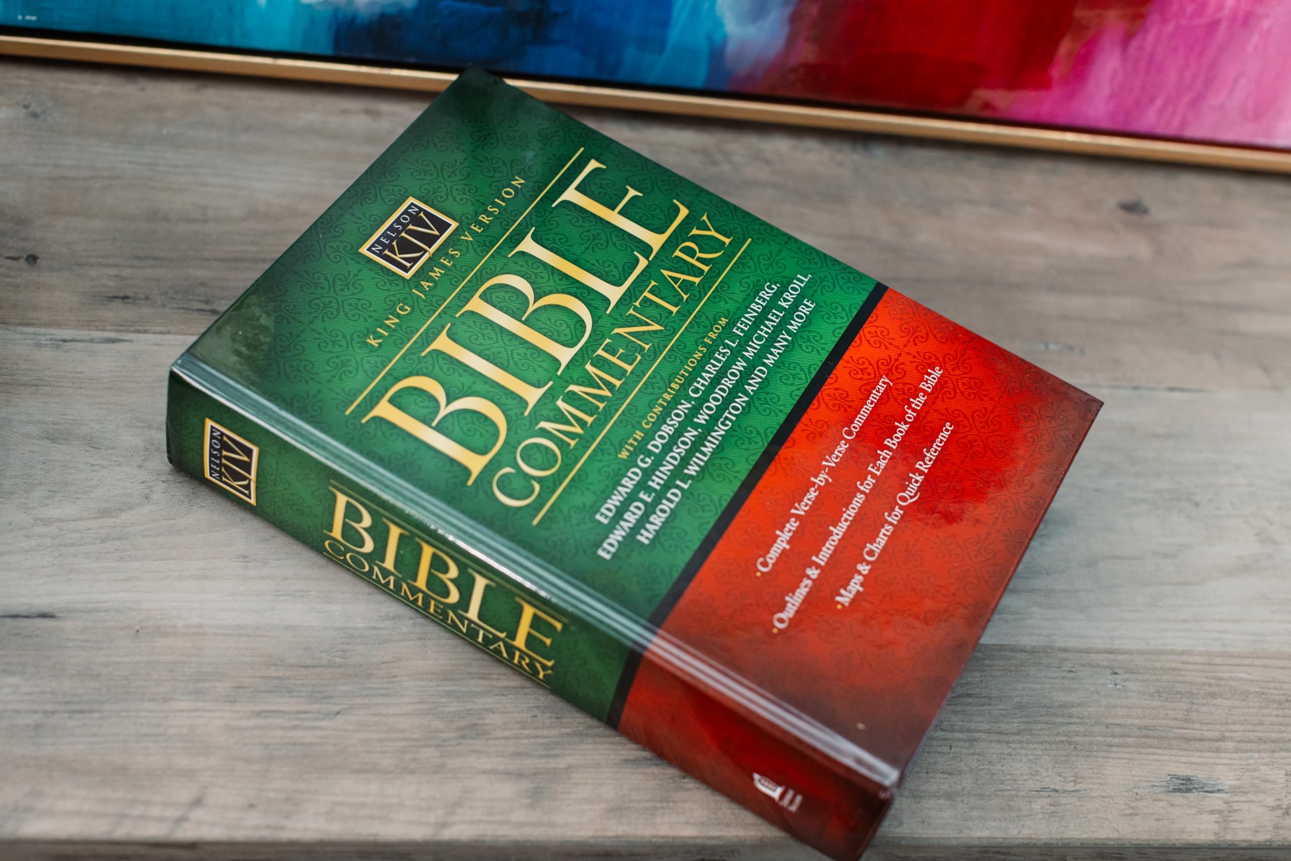 King James Version Bible Commentary: A Complete Verse-By-Verse Commentary With Outlines, Book Introductions, Maps, and Charts used book depot