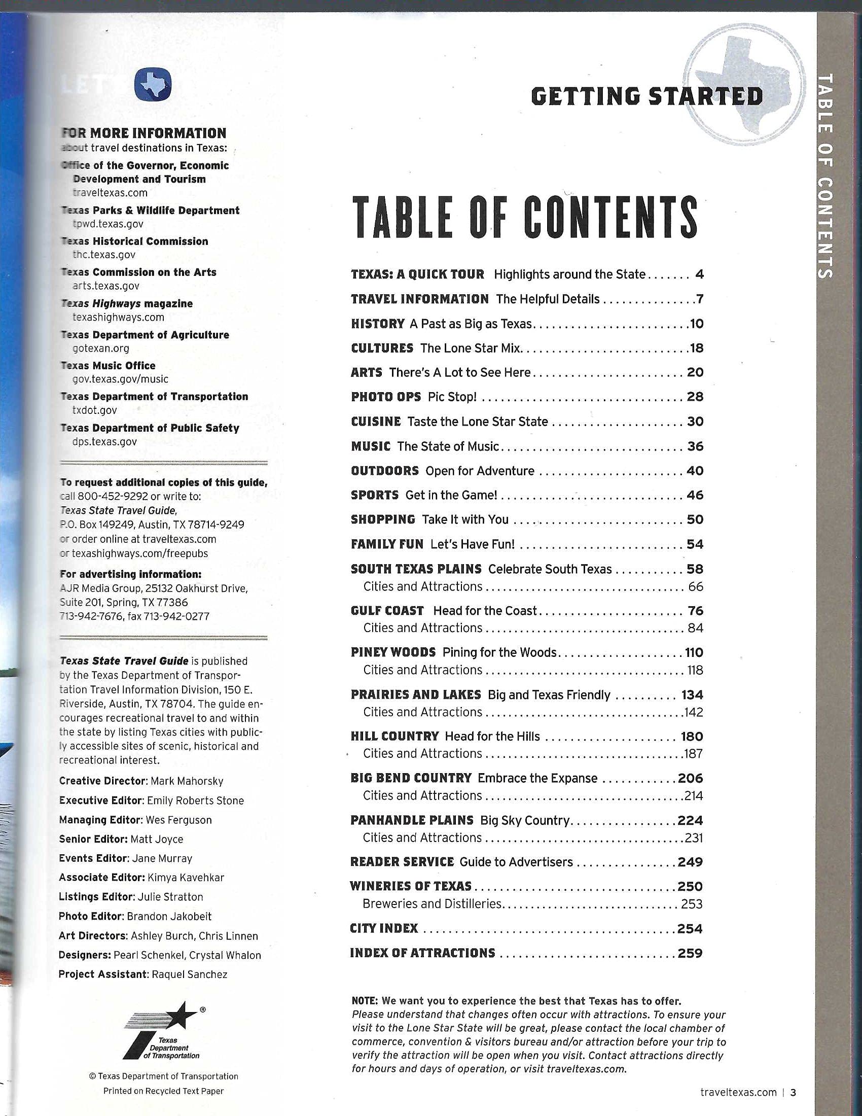 Texas State Travel Guide used book depot