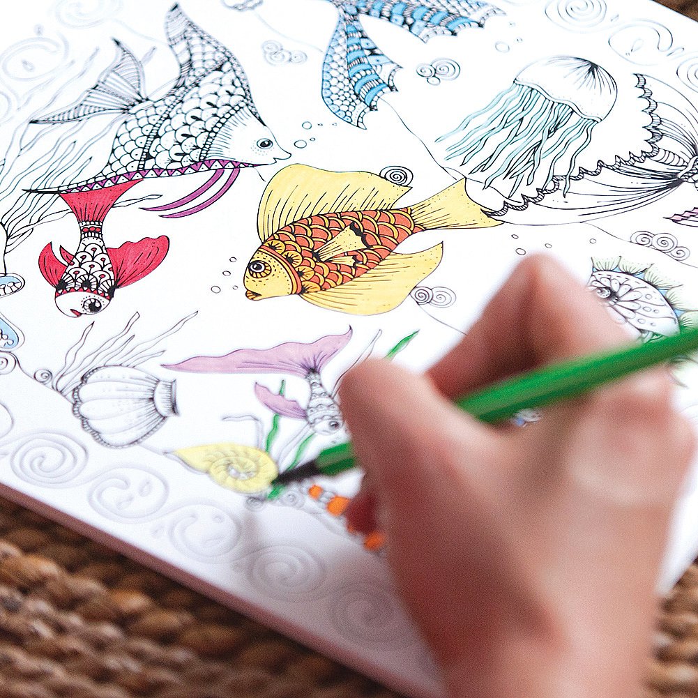 Colorama Magic Path Coloring Book, Create Beautiful Pencil Art used book depot