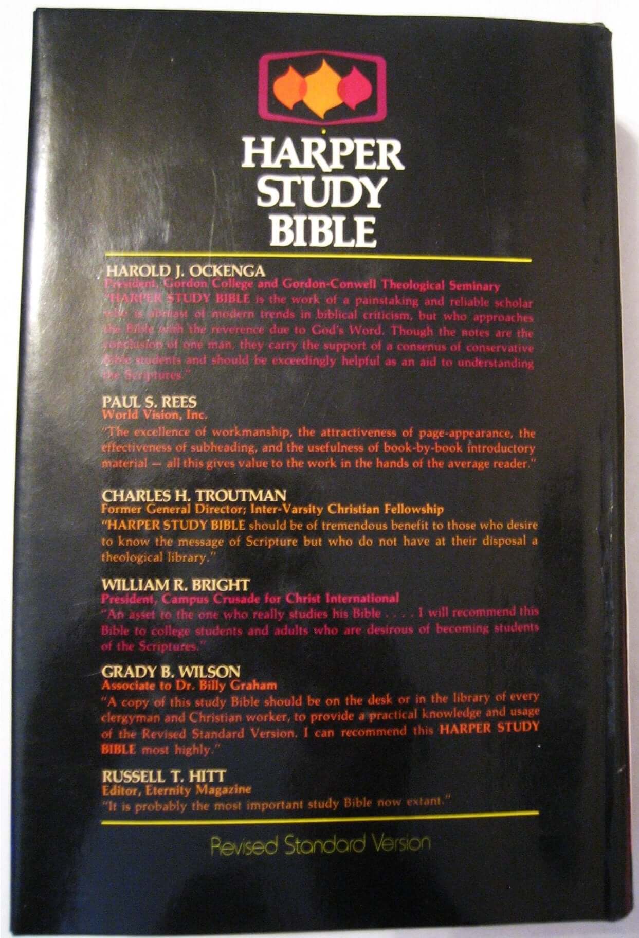 Harper Study Bible: Revised Standard Version used book depot
