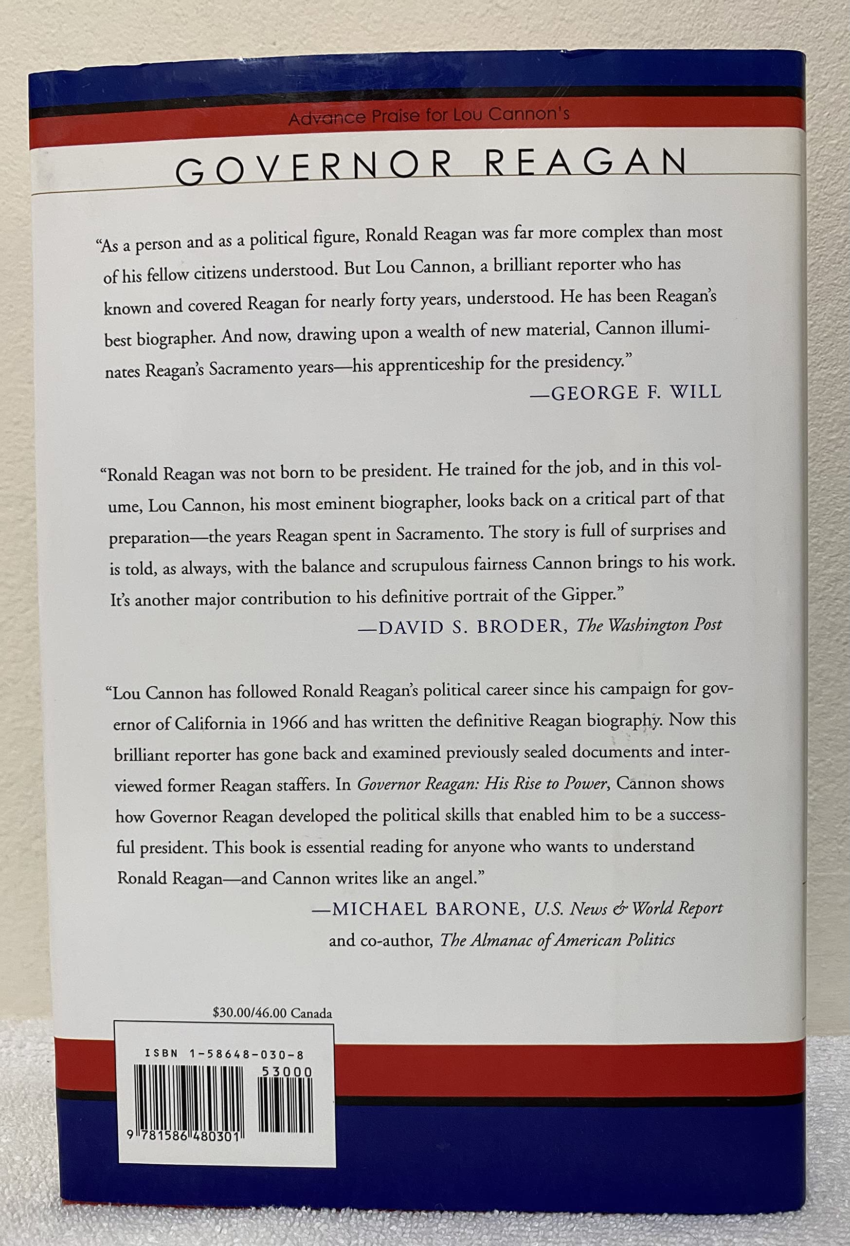 Governor Reagan: His Rise To Power used book depot