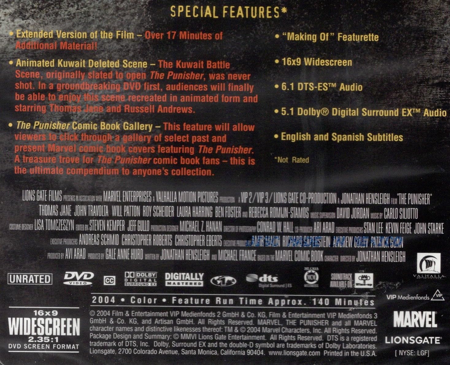 The Punisher (Extended Cut) [DVD] used book depot